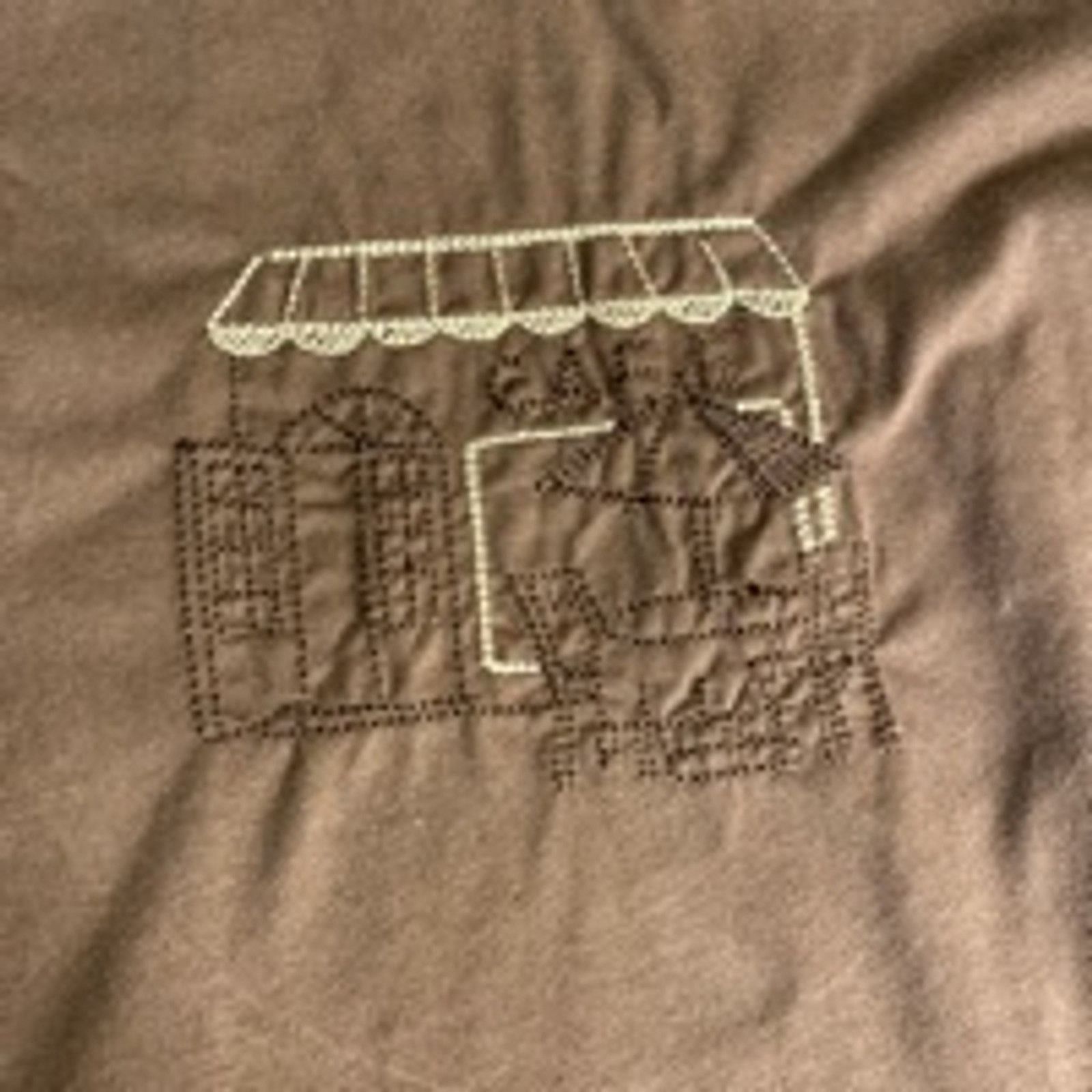 Other Cafe Aesthetic Embroidered Coffee Shirt Brown Vox Populi L Size US L / EU 52-54 / 3 - 5 Thumbnail