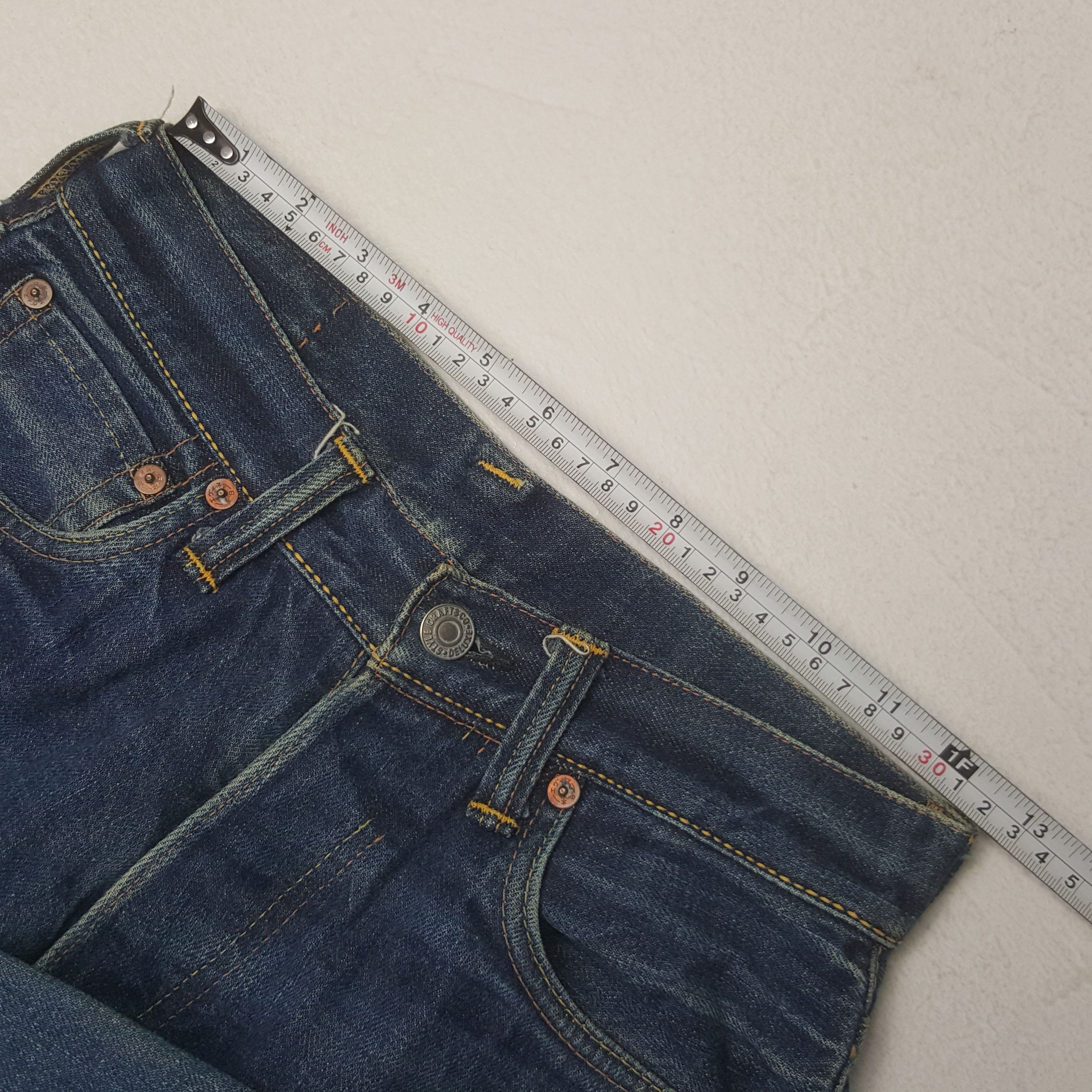 Evisu Vintage Evisu Japanese Brand Daicock Custom Art Denim Jeans Size 24" / US 00 / IT 34 - 9 Thumbnail