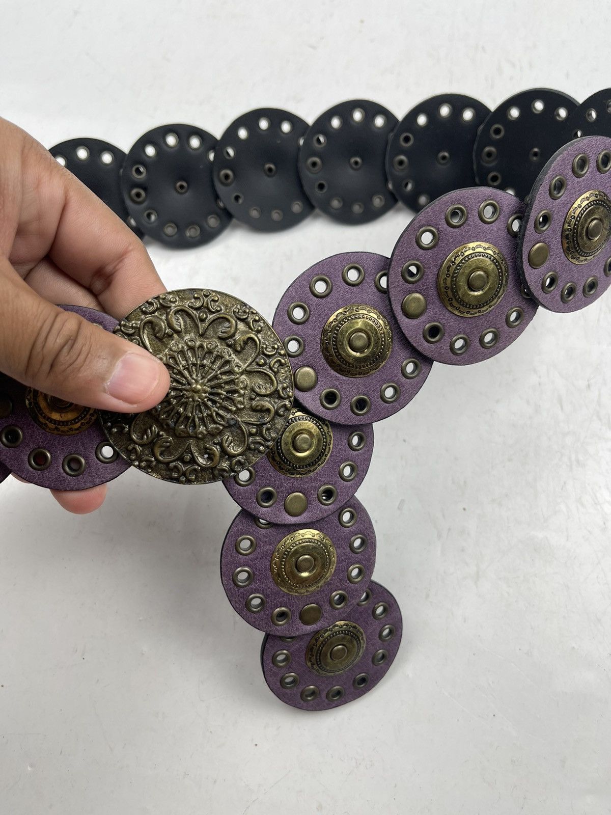Japanese Brand × Seditionaries very rare design studded belt tc4 Size 36 - 7 Thumbnail