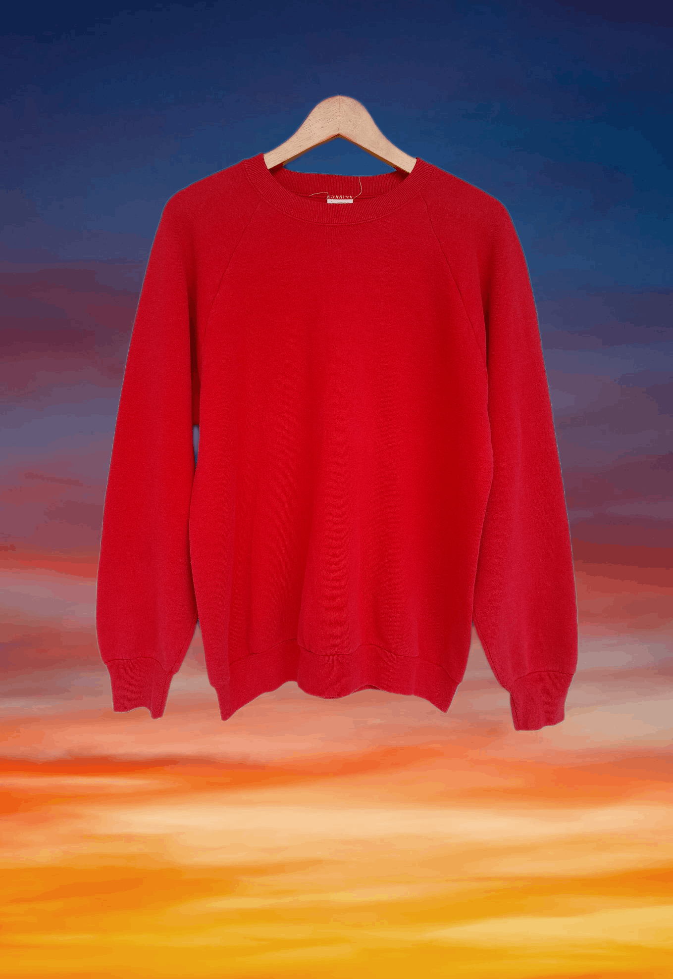 Streetwear Vintage 80s Fruit of the loom Raglan Sweatshirt