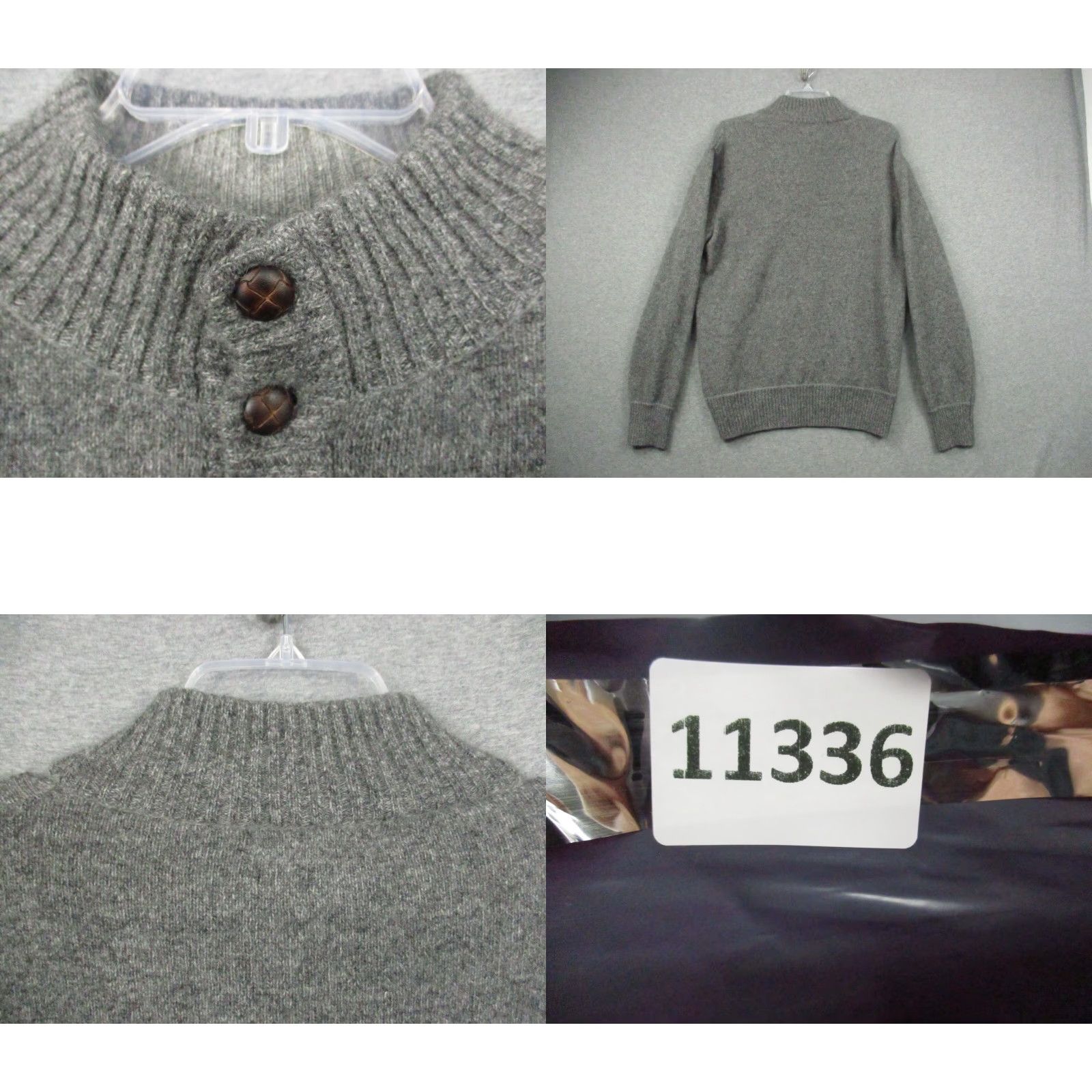 Vintage VINTAGE Daniele Blasi Sweater Mens Large Gray Wool Blend Collared Long Sleeve Italy Regular Size US L / EU 52-54 / 3 - 8 Thumbnail