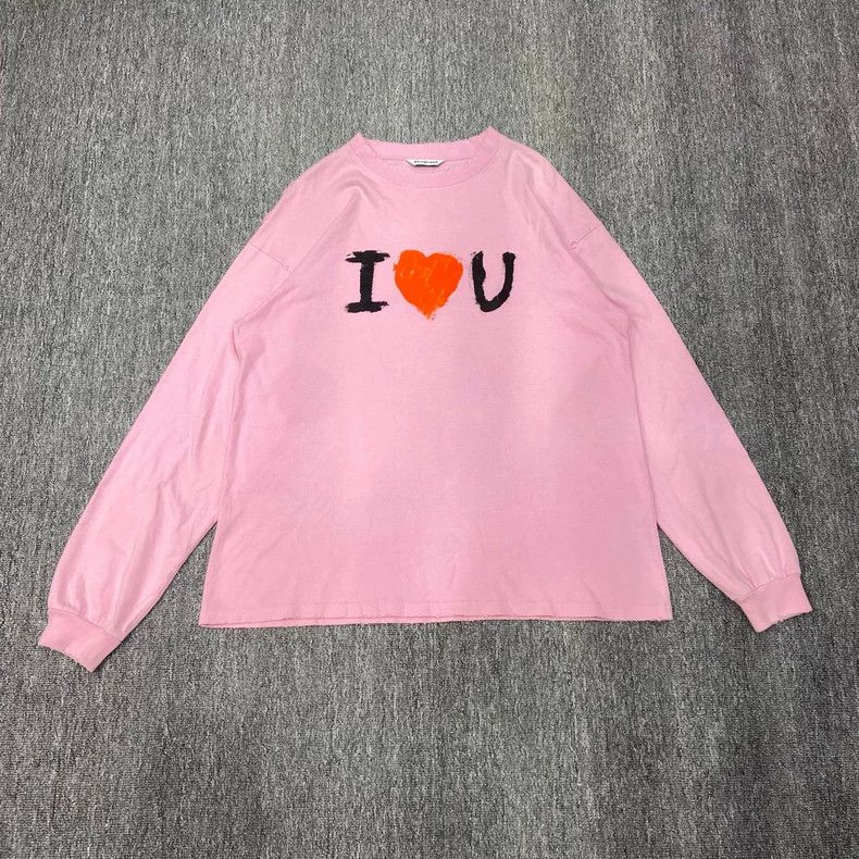 Balenciaga Balenciaga Pink Valentine's Day Limited Love Long Sleeve S Size XS / US 0-2 / IT 36-38 - 1 Thumbnail