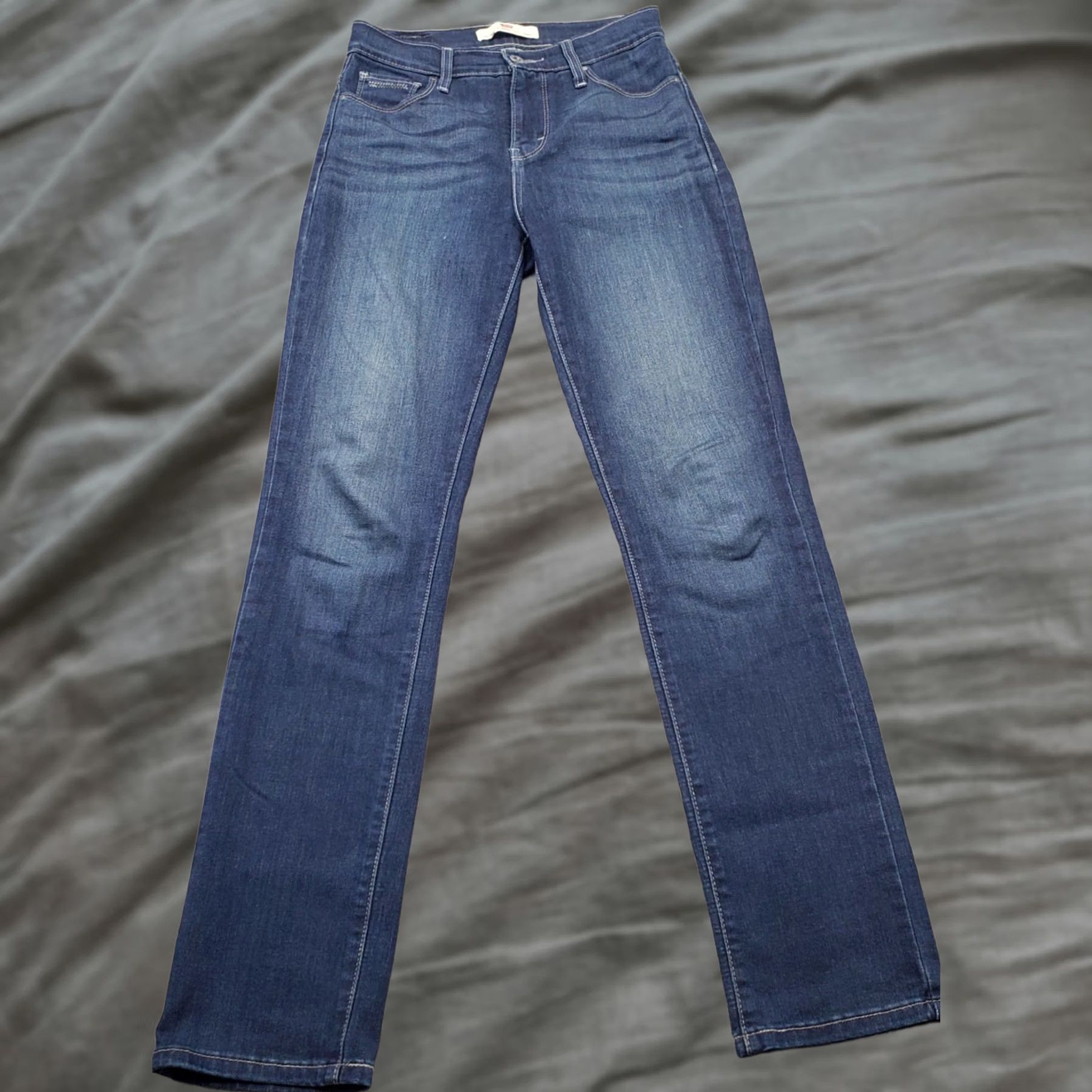 Levi's Levi'S Skinny Jeans Women 4M Blue Denim Perfectly Slimming Faded Arcuate Pocket Size 27" / US 4 / IT 40 - 1 Thumbnail