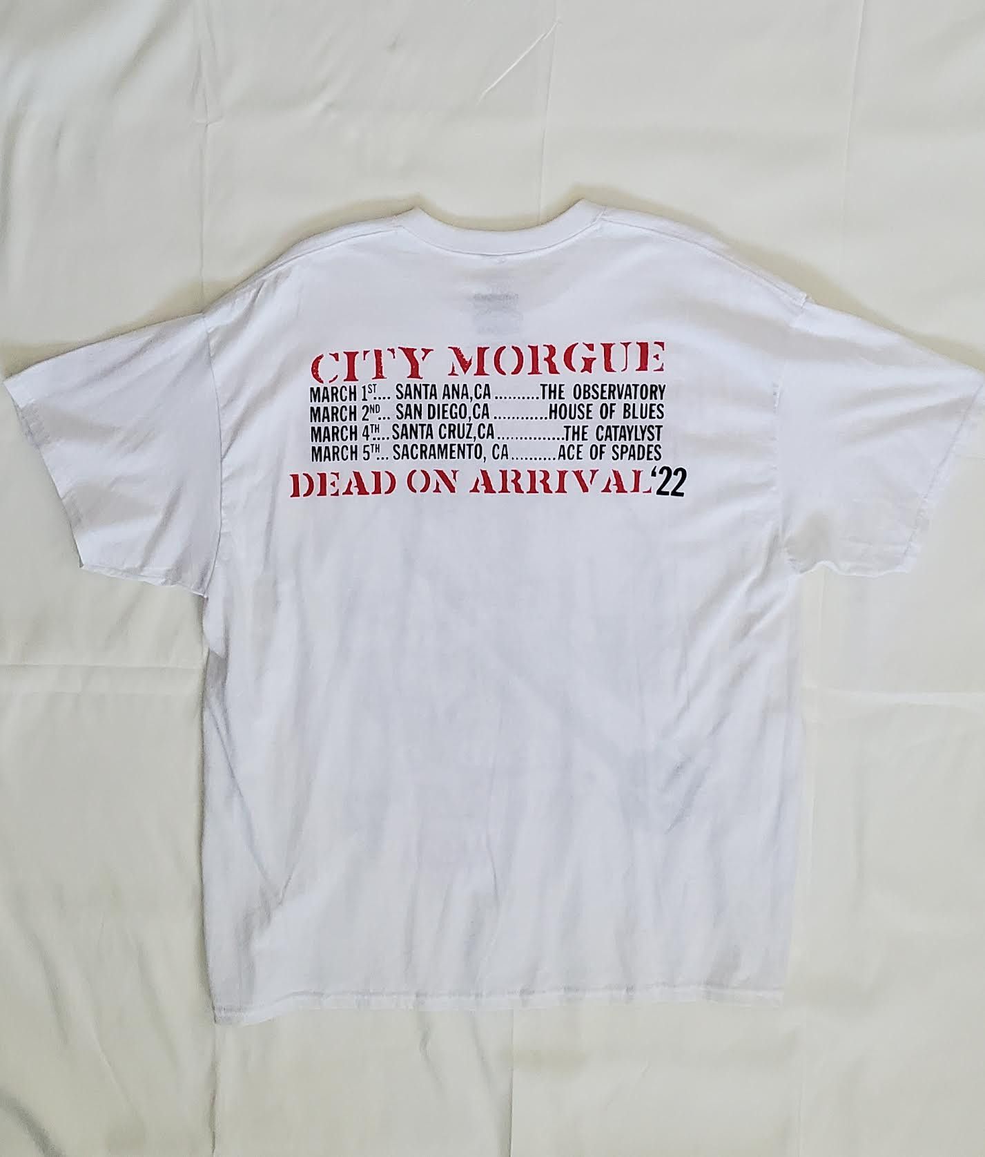 City Morgue City Morgue Dead on Arrival Tour Shirt Size US XL / EU 56 / 4 - 4 Thumbnail
