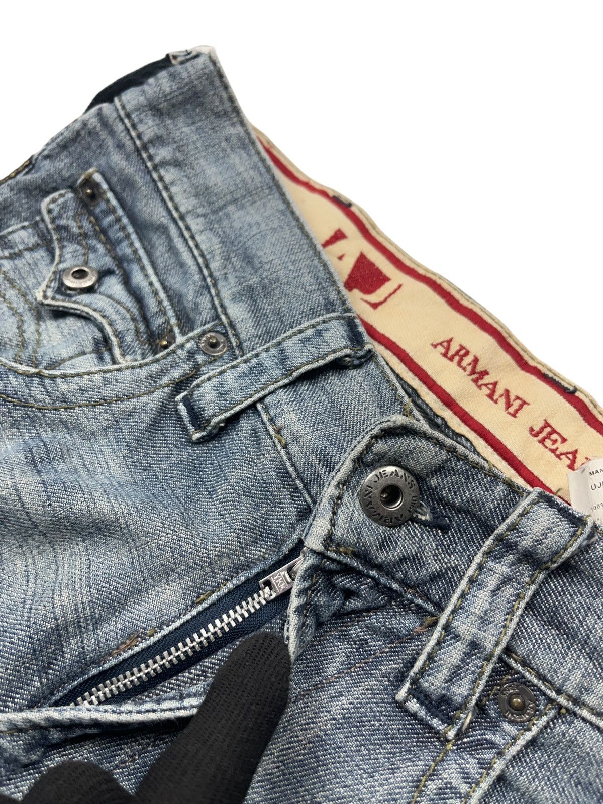 Armani Vintage Armani Flared Low Rise Jeans Indigo Series 005 Size US 32 / EU 48 - 7 Thumbnail