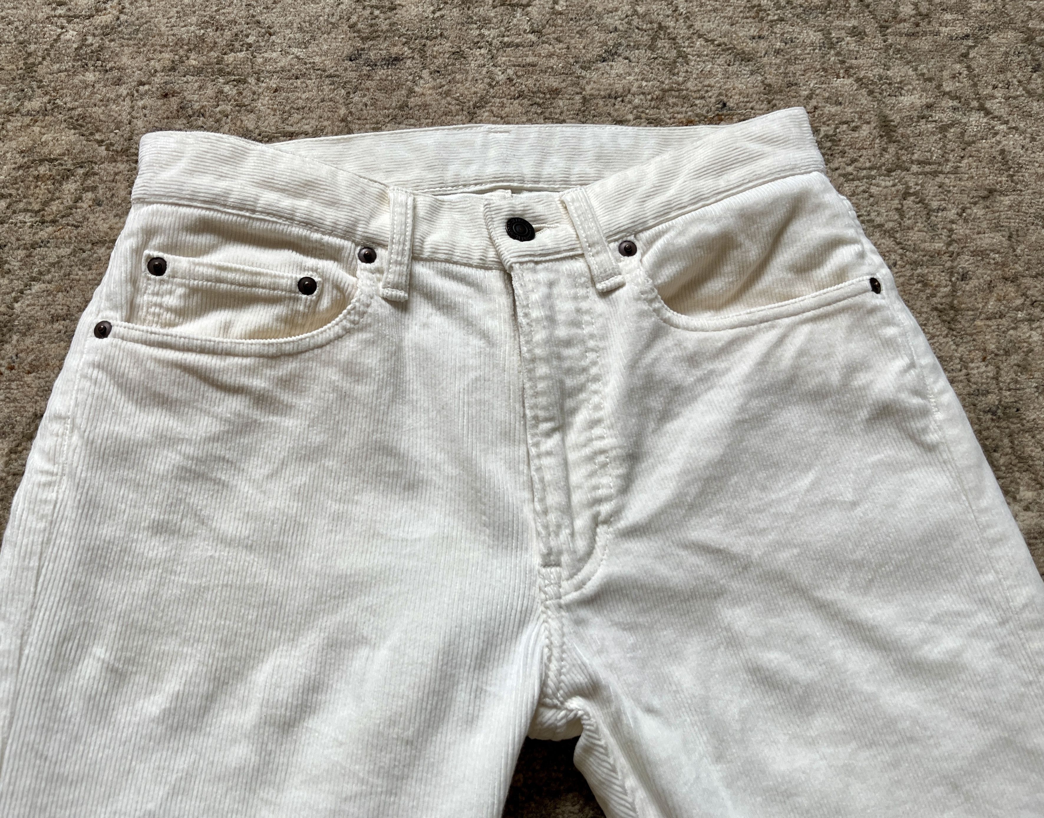 Beams Plus White Courduroy Pants Size US 30 / EU 46 - 2 Thumbnail