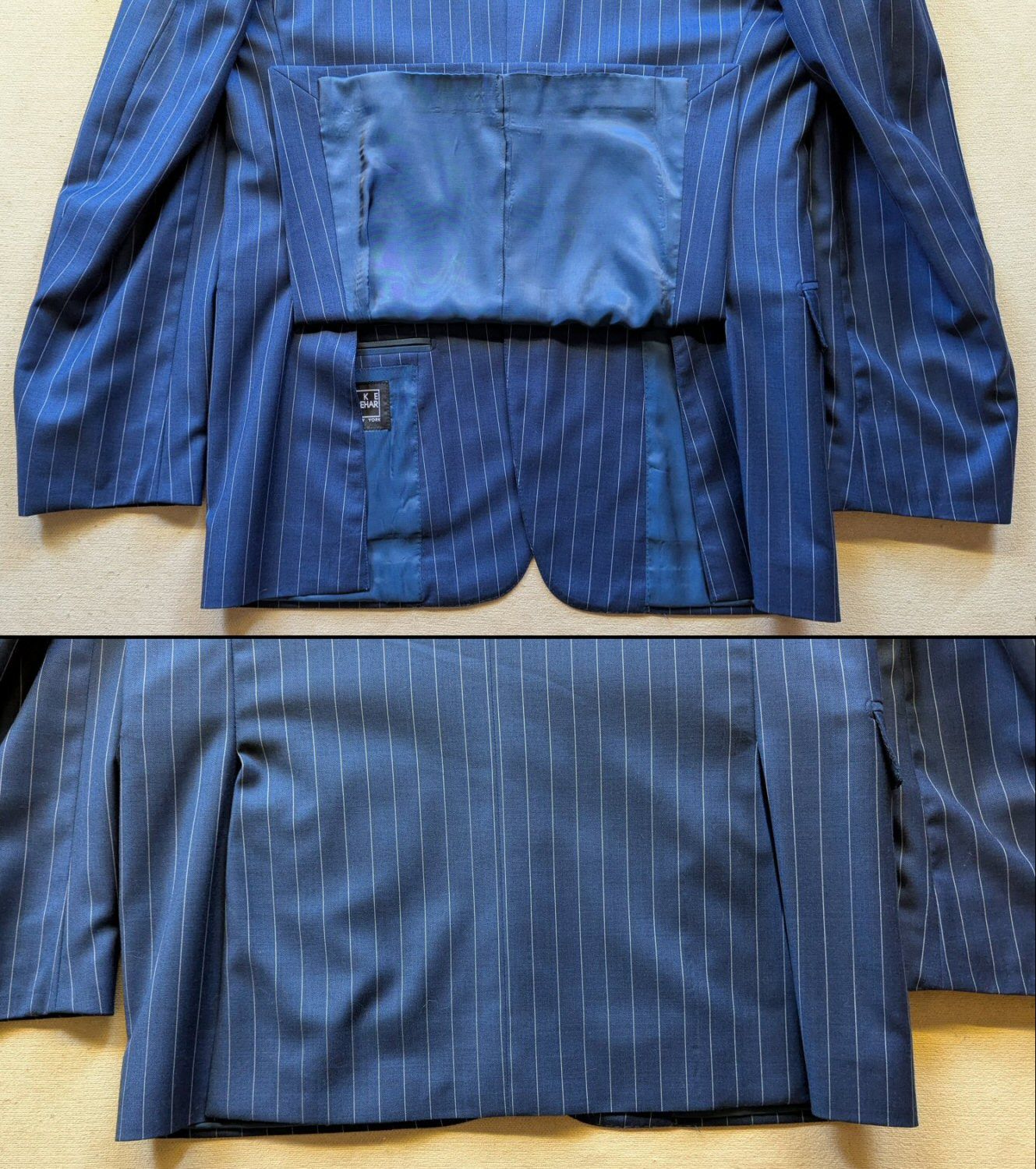 Ike Behar Ike Behar 2-Button Single Breasted Blue Stripe Suit 42R NWT Size 42R - 4 Thumbnail