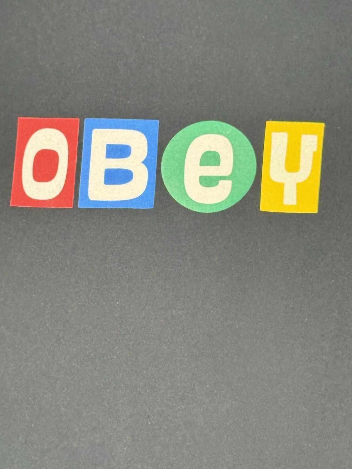 Obey Obey Black Graphic T-Shirt Color Block Logo – Size S #8 Size US S / EU 44-46 / 1 - 2 Thumbnail