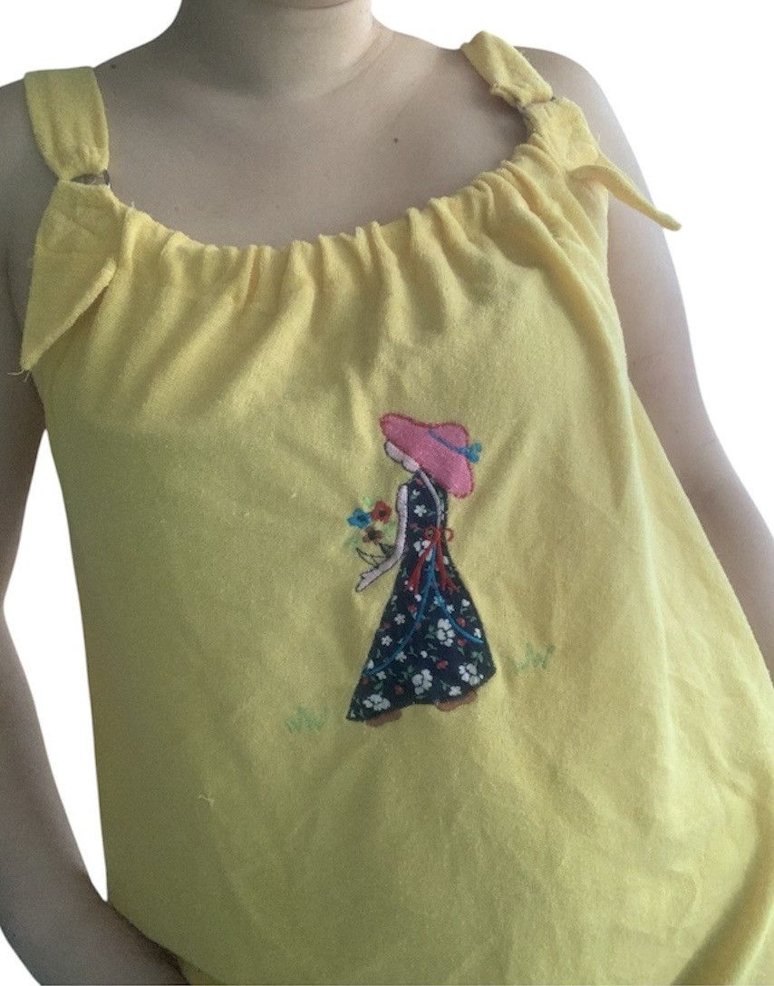Vintage Vintage 80s Terrycloth Organic Cotton Dress S/M Size M / US 6-8 / IT 42-44 - 4 Thumbnail