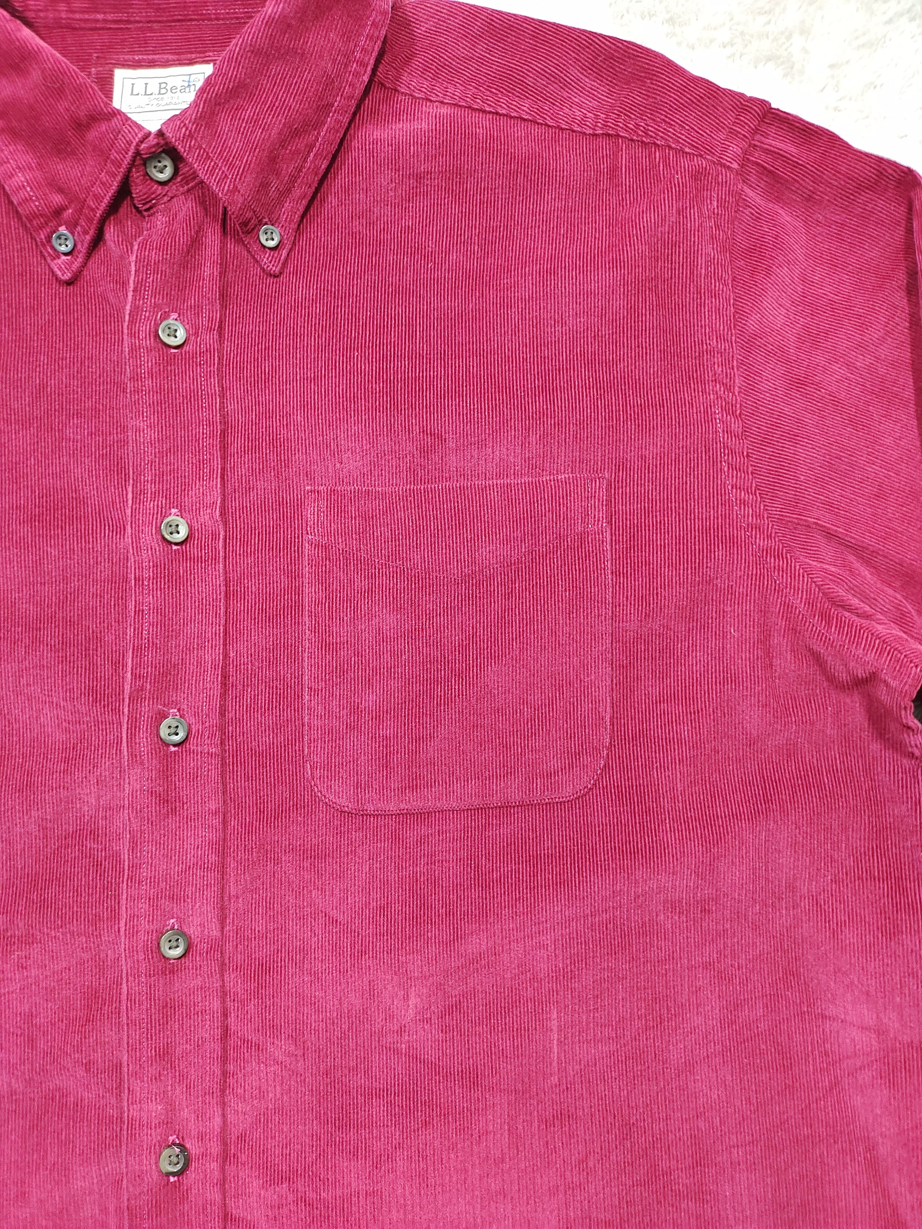 L.L. Bean × Urban Outfitters × Vintage VINTAGE LL BEAN CORDUROY BUTTON UP LONG SLEEVE SHIRT Size US L / EU 52-54 / 3 - 5 Thumbnail