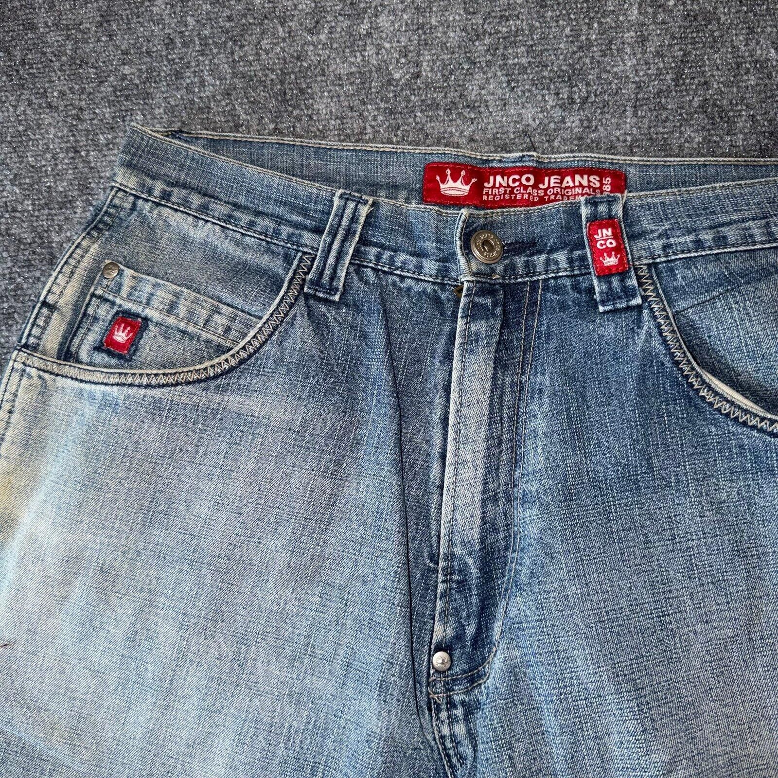 JNCO JNCO Snake 8 Ball Denim Shorts Mens LG Vtg y2k 90s Rare Size US 34 / EU 50 - 4 Thumbnail