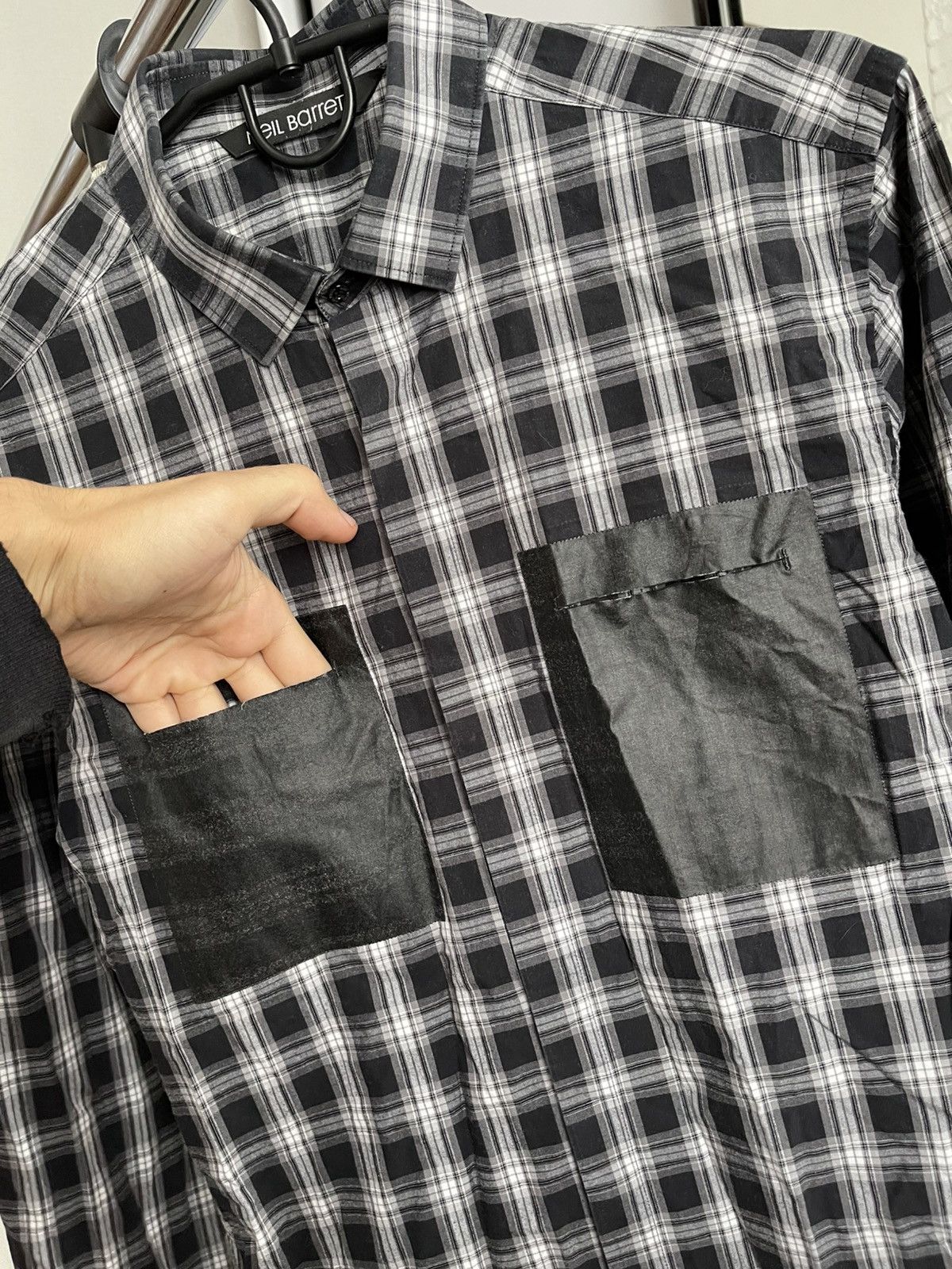 Neil Barrett Neil Barrett Shirt Button Up Long Sleeve Size US S / EU 44-46 / 1 - 7 Thumbnail
