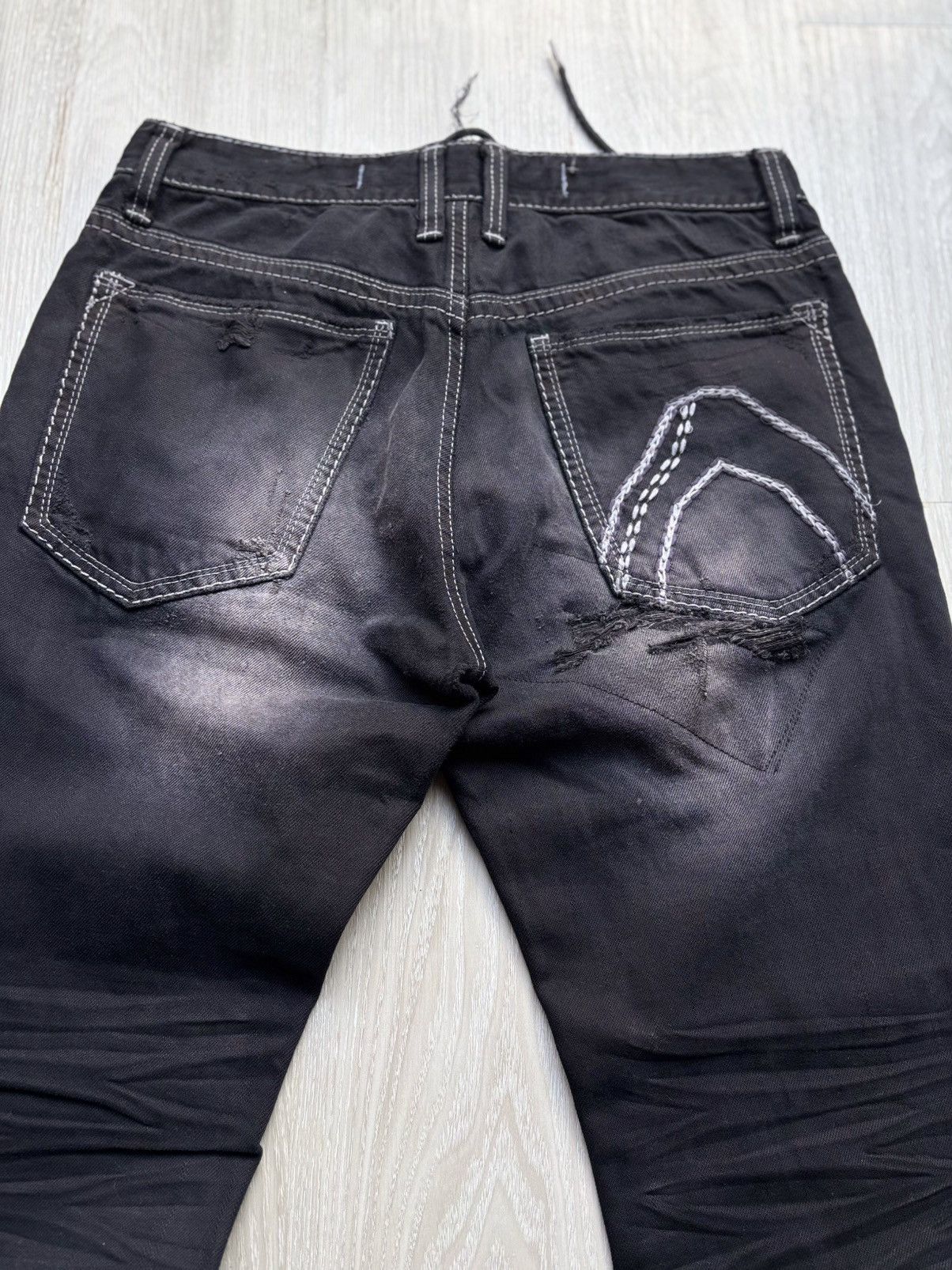 Japanese Brand Buckaroo lace-up baggy jeans Size US 30 / EU 46 - 5 Thumbnail
