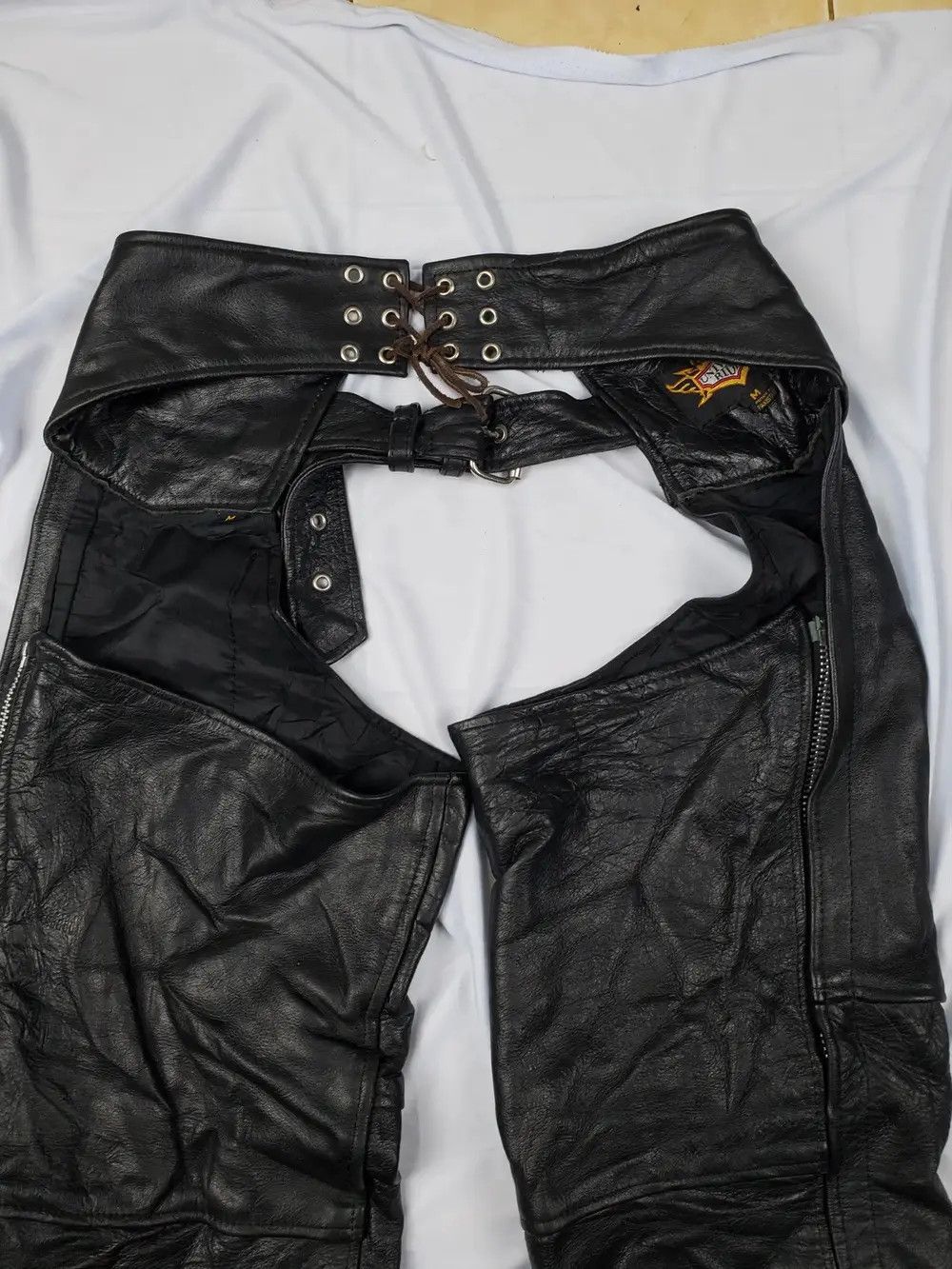 Cowboy Equipment × Genuine Leather × Vintage Vintage Cowboy Leather Pants Universal Rider Size US 34 / EU 50 - 5 Thumbnail