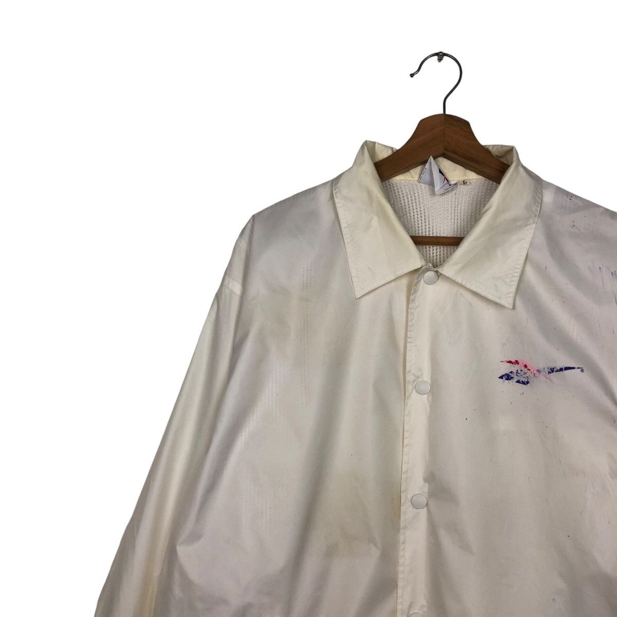 Japanese Brand × Vintage 📌Vintage Bomber Jacket Reebok Big Logo Spell Out Size US L / EU 52-54 / 3 - 9 Thumbnail