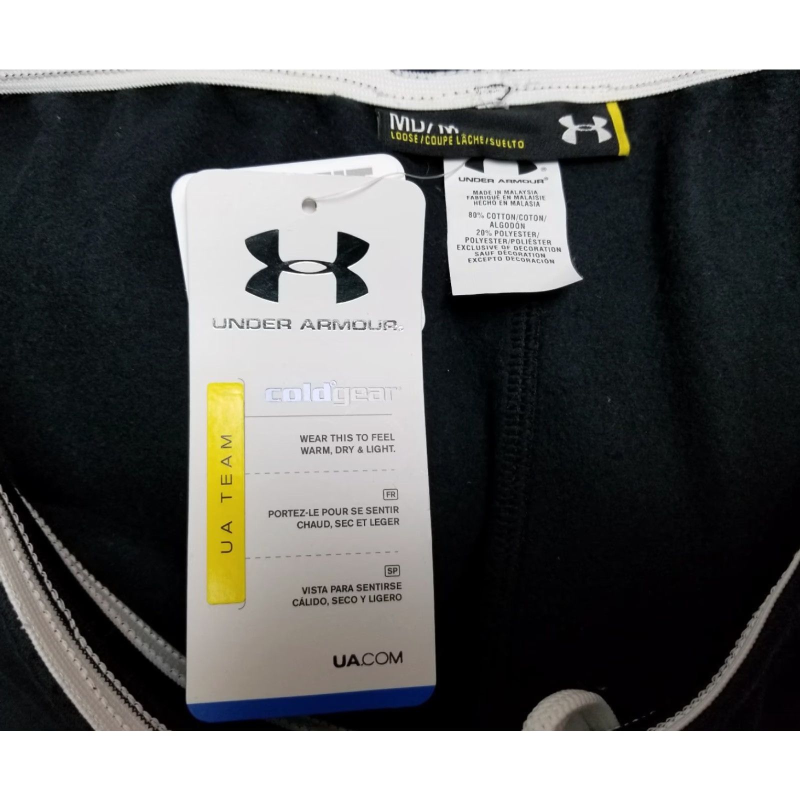 Under Armour Under Armour Womens Cold Gear Fitted Sweat Pants Black M UA Team Pants Womens Medium Color Black 2000s? Size 32" / US 10 / IT 46 - 4 Thumbnail