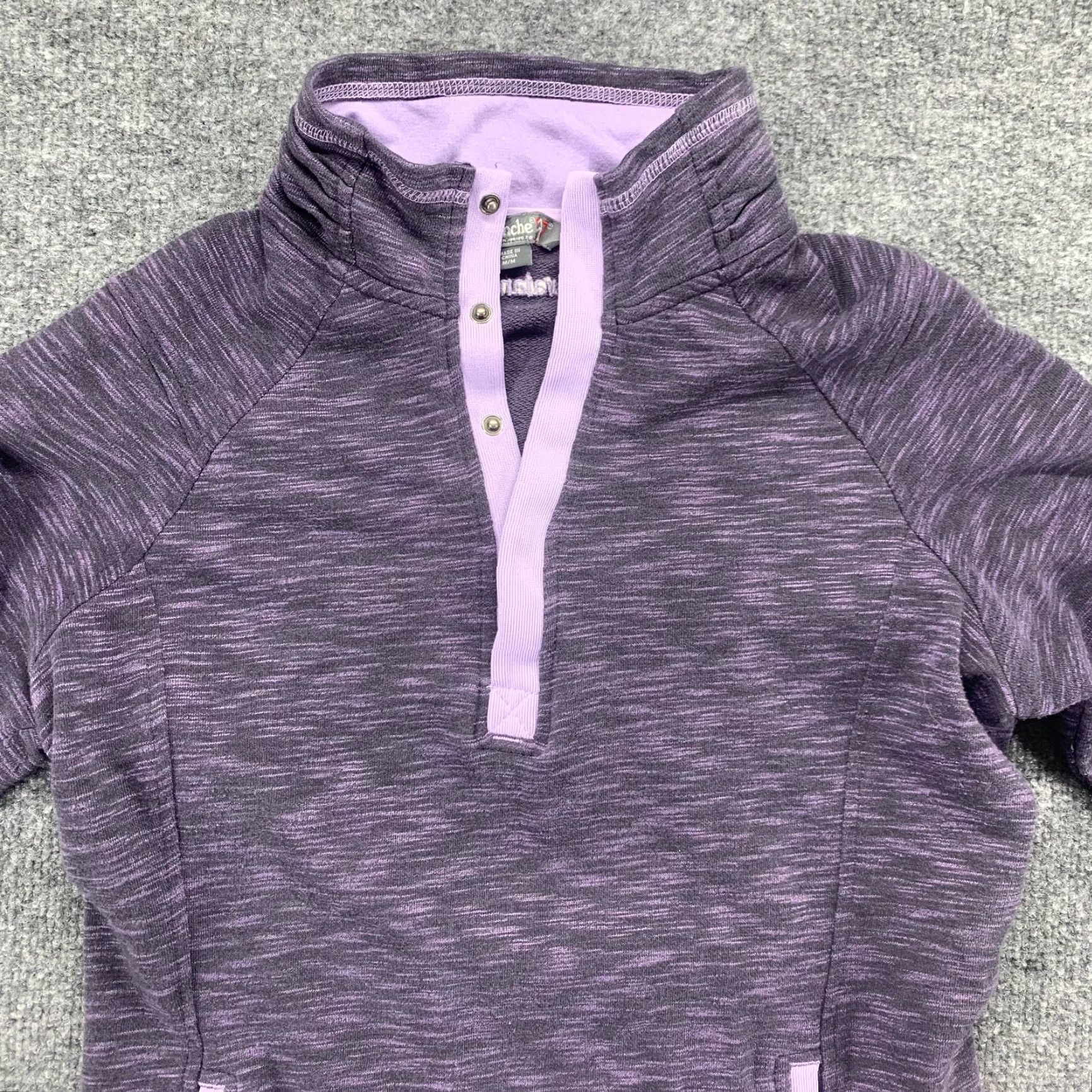 Avalanche Avalanche Sweatshirt Womens Medium Purple Loma Snap Neck Pullover Sweater Active Size M / US 6-8 / IT 42-44 - 3 Thumbnail