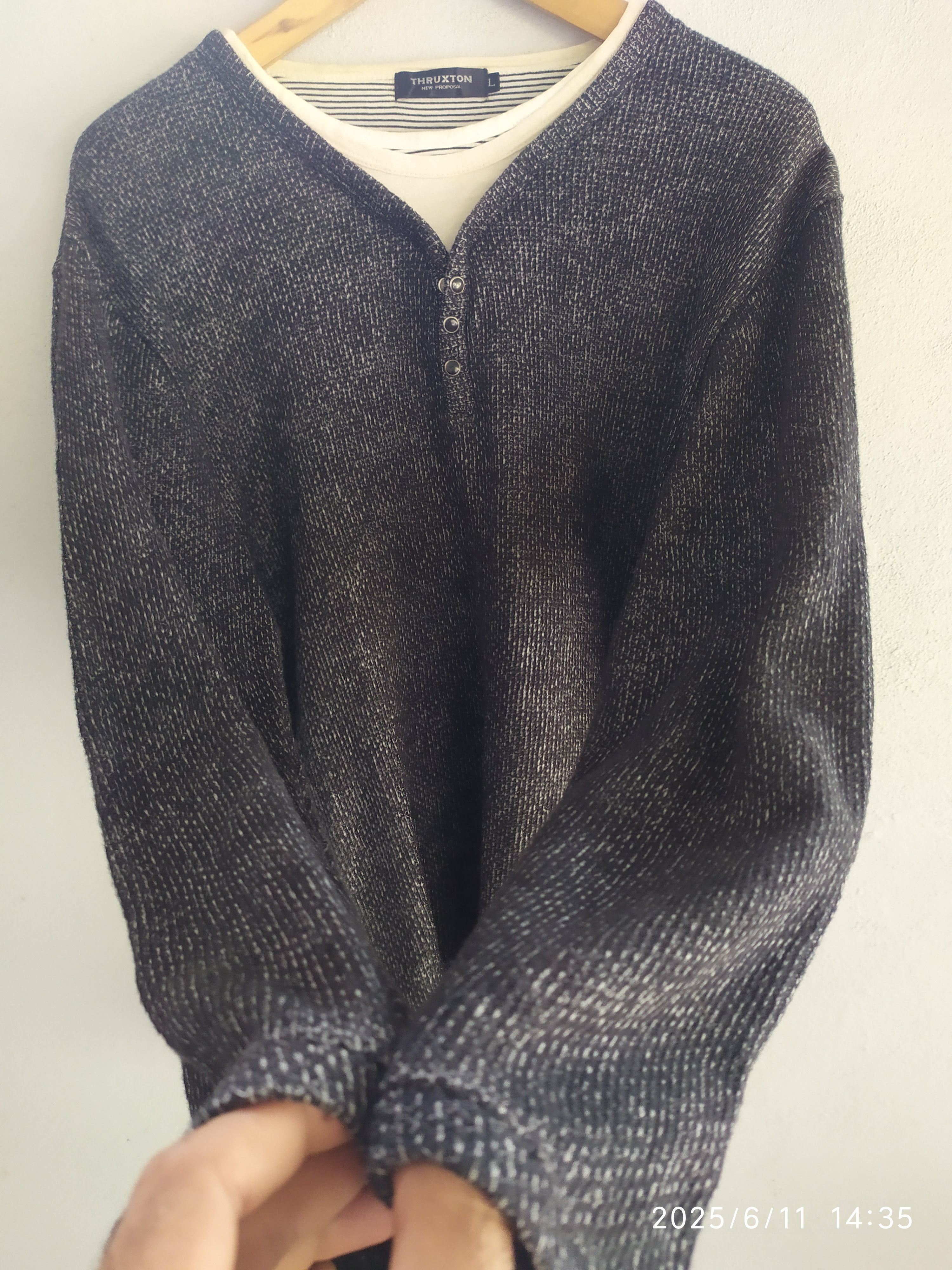 If Six Was Nine × Japanese Brand × Le Grande Bleu (L.G.B.) Japanese Thruxton longsleeve Double Layer Ifsix Lgb Size US L / EU 52-54 / 3 - 3 Thumbnail
