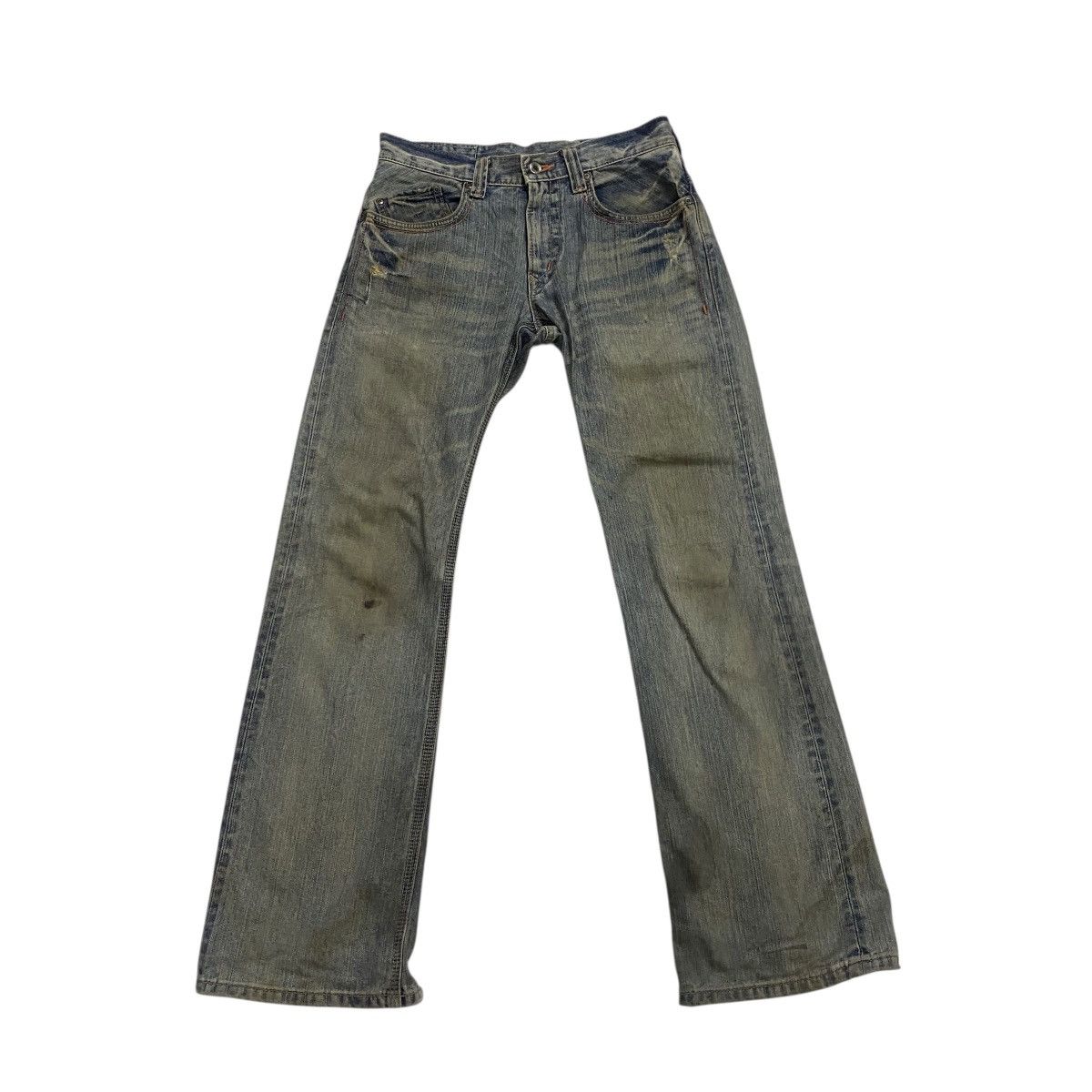 Edwin × Japanese Brand × Vintage Edwin xvs distressed flare pant Size US 33 - 1 Thumbnail