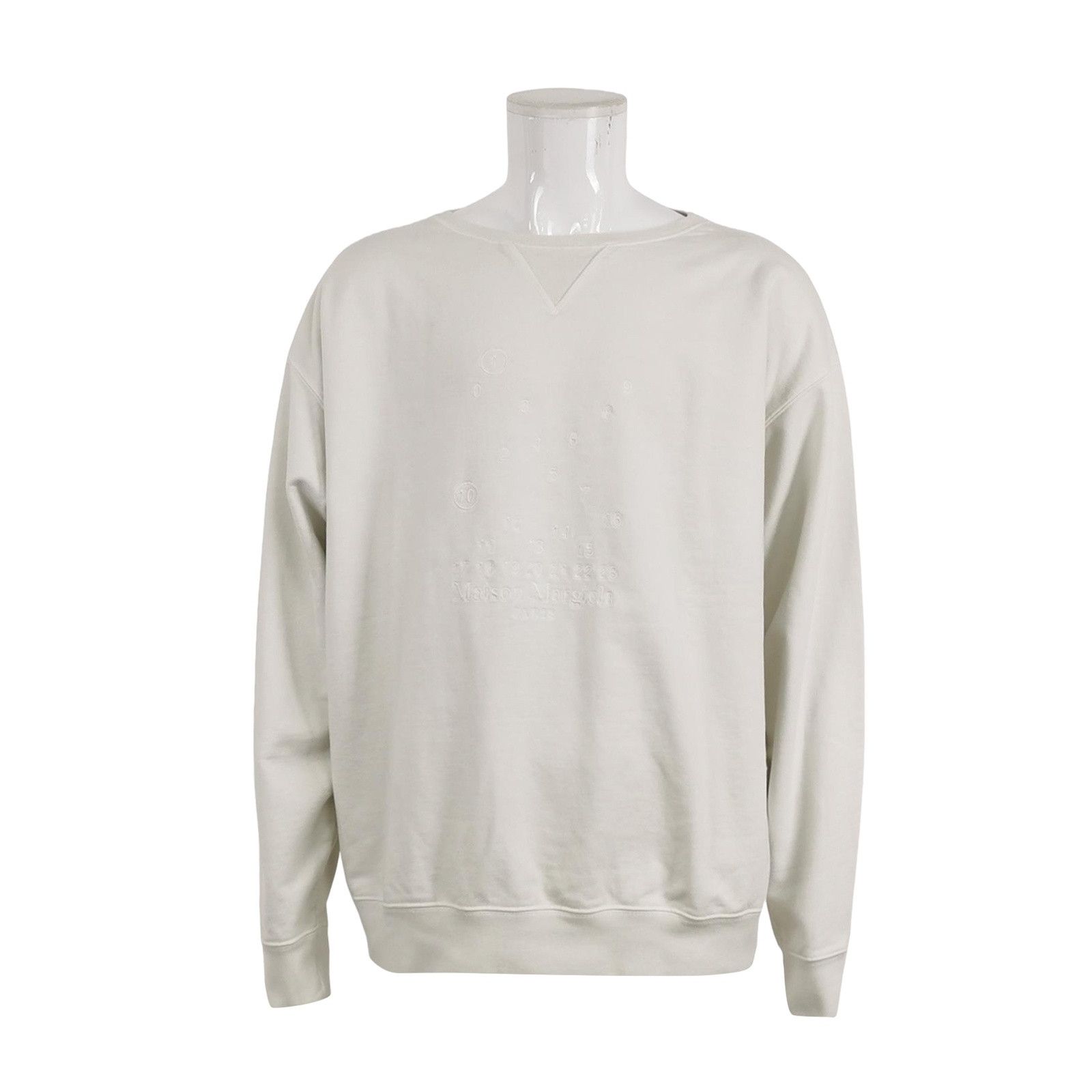 Maison Margiela Maison Margiela Embroidered Numeric Logo Sweatshirt L Size US L / EU 52-54 / 3 - 1 Thumbnail