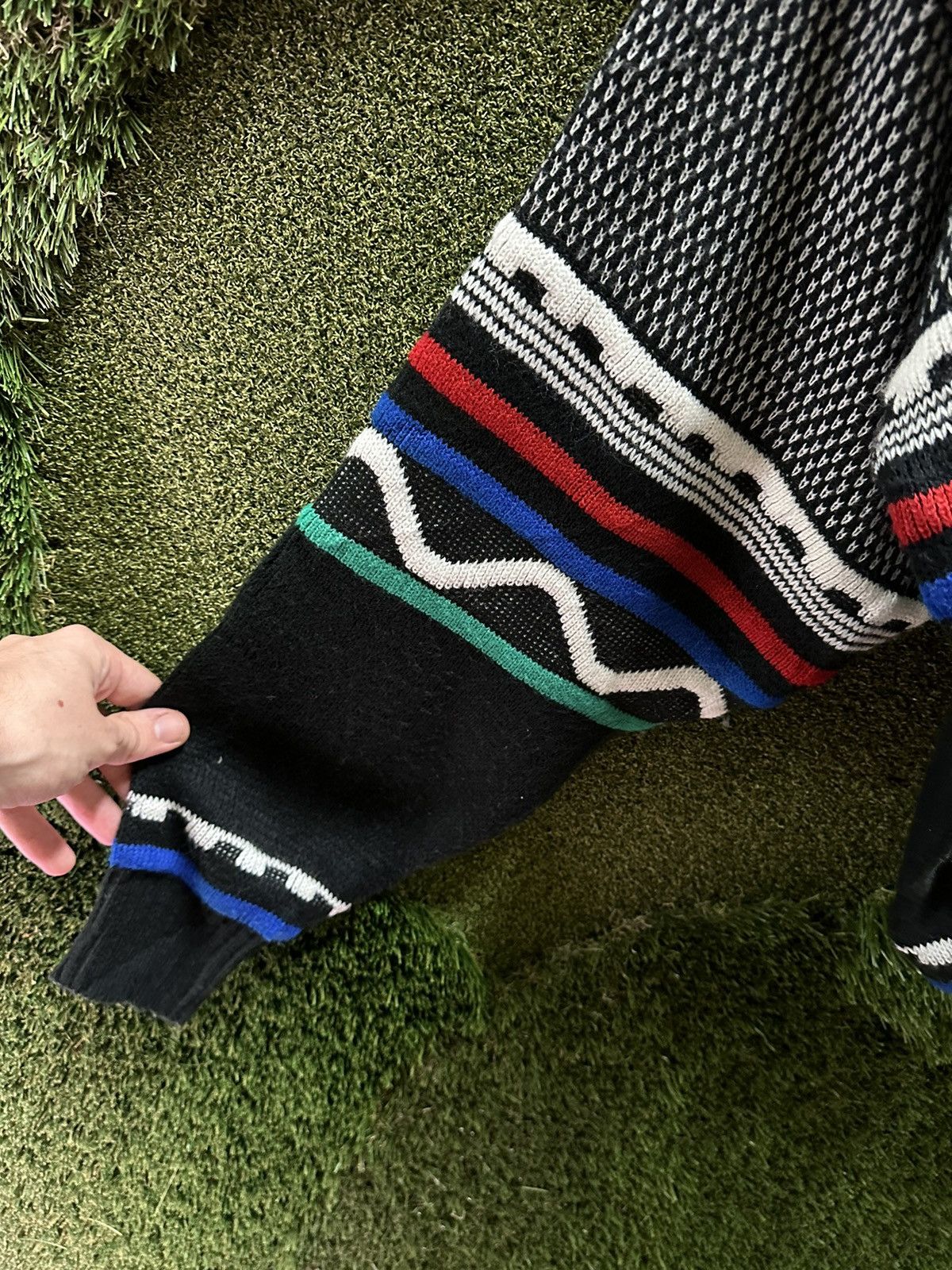 Vintage Vintage Entourage Textured Abstract Sweater Large Size US L / EU 52-54 / 3 - 5 Thumbnail