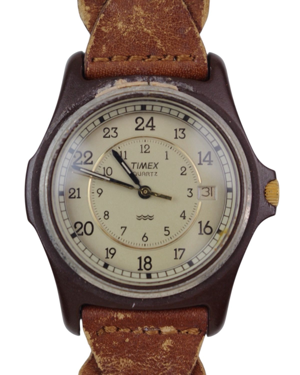 Timex 2000S TIMEX MILITARY QUARTZ – BROKEN-IN LEATHER STRAP Size ONE SIZE - 1 Thumbnail