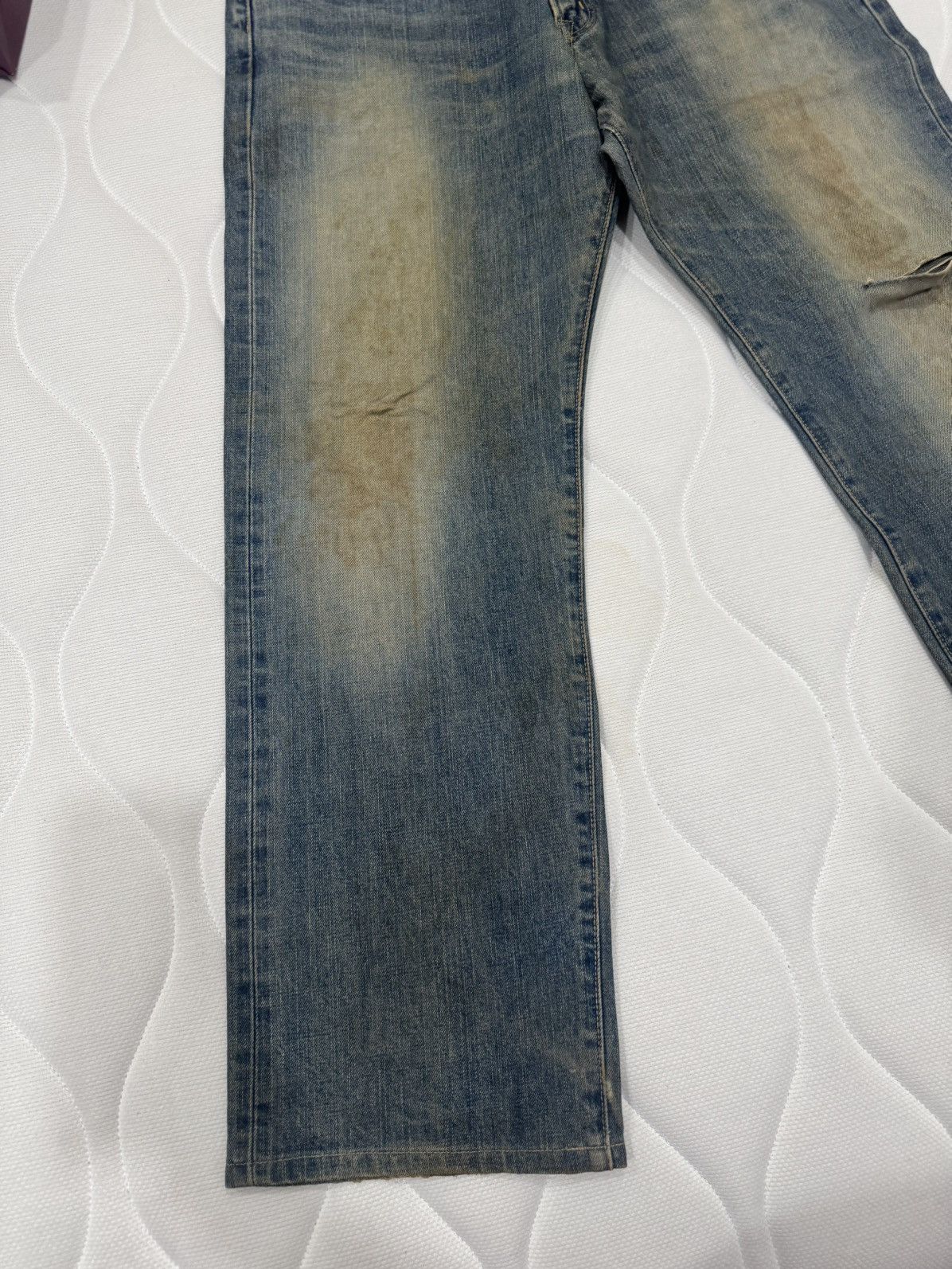 Edwin Sales‼️Ditressed Rusty Vtg Edwin 505X Selvedge (AB-1002) Size US 34 / EU 50 - 8 Thumbnail