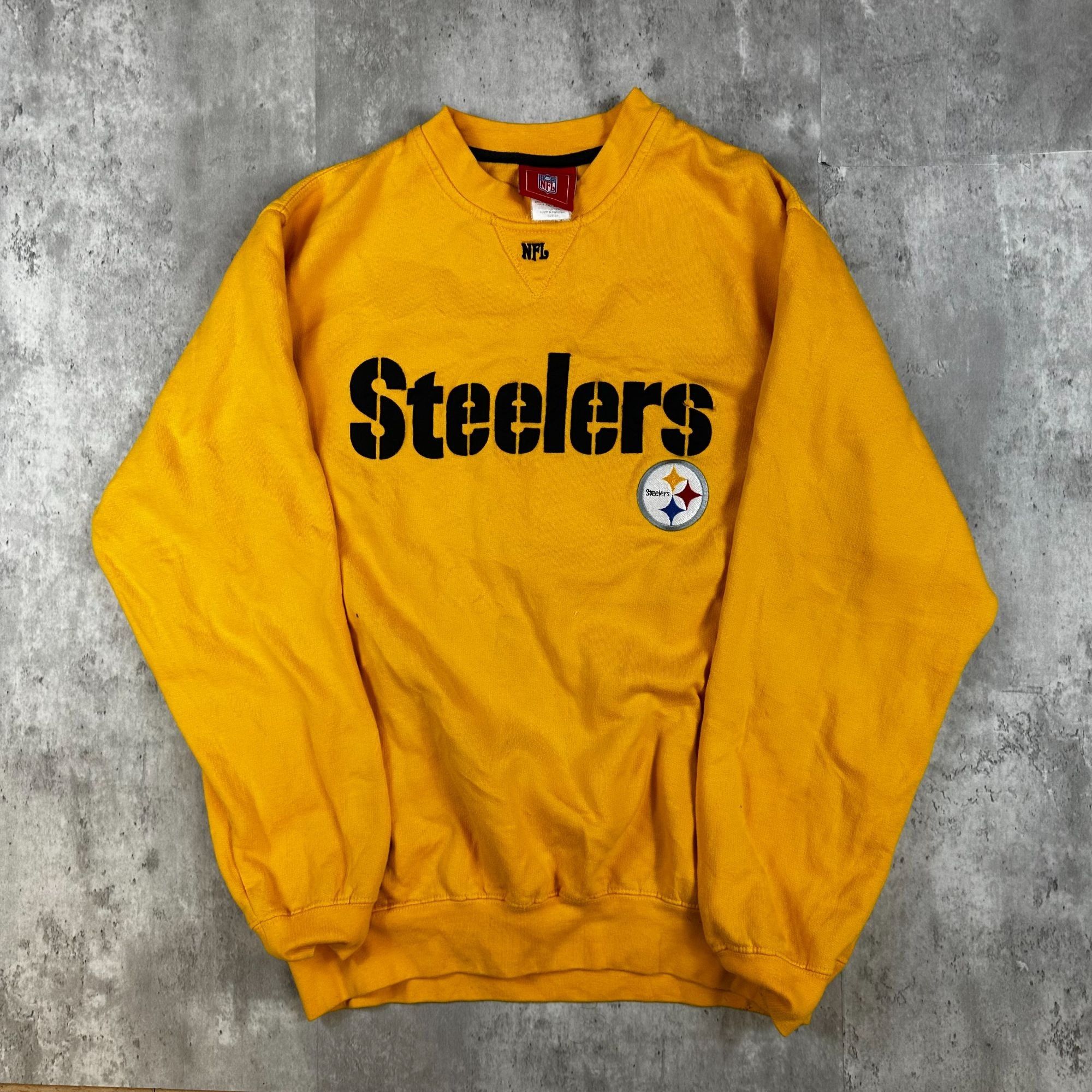 NFL Vintage NFL Pittsburgh Steelers Gold Sweatshirt Crewneck Lar Size US L / EU 52-54 / 3 - 1 Thumbnail