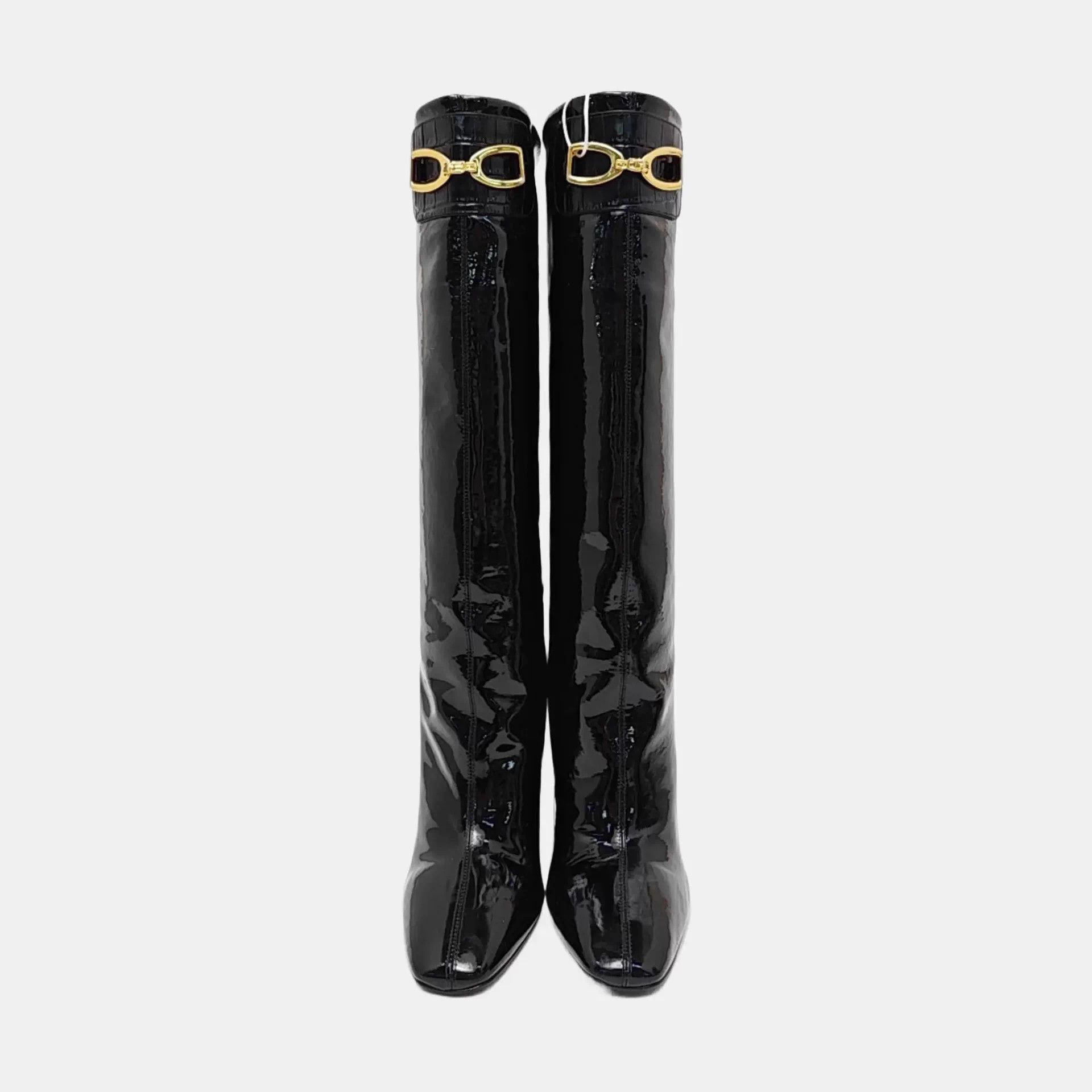 Saint Laurent Paris YSL heel boots 38 Size US 8 / IT 38 - 7 Thumbnail