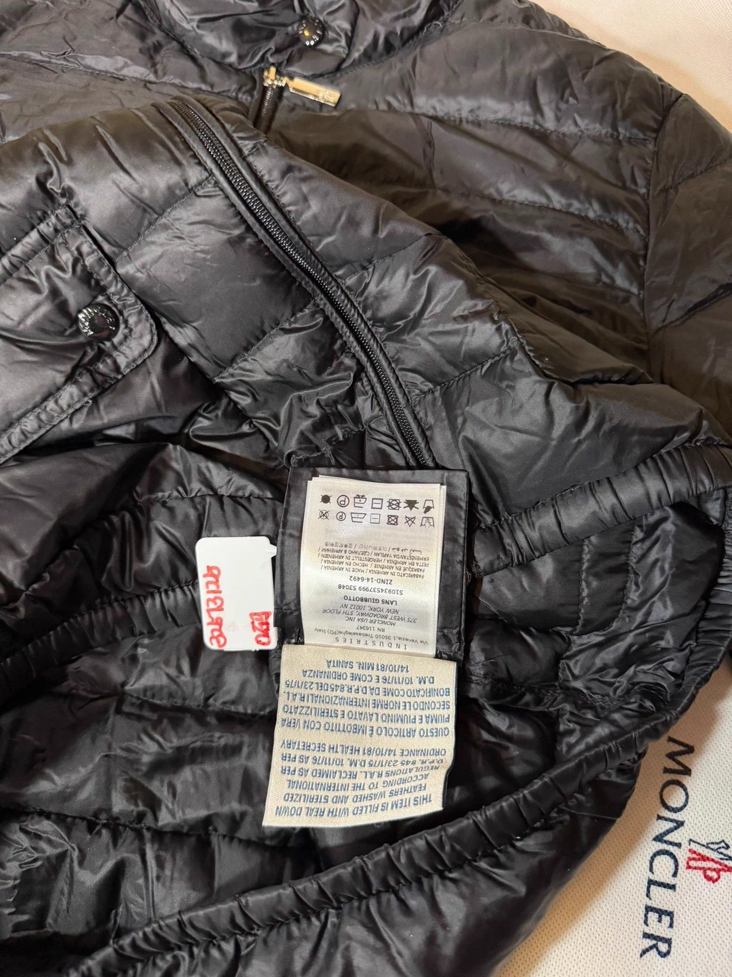 Moncler Moncler Lans Black Stand Collar Down Jacket 0 Size US XS / EU 42 / 0 - 5 Thumbnail