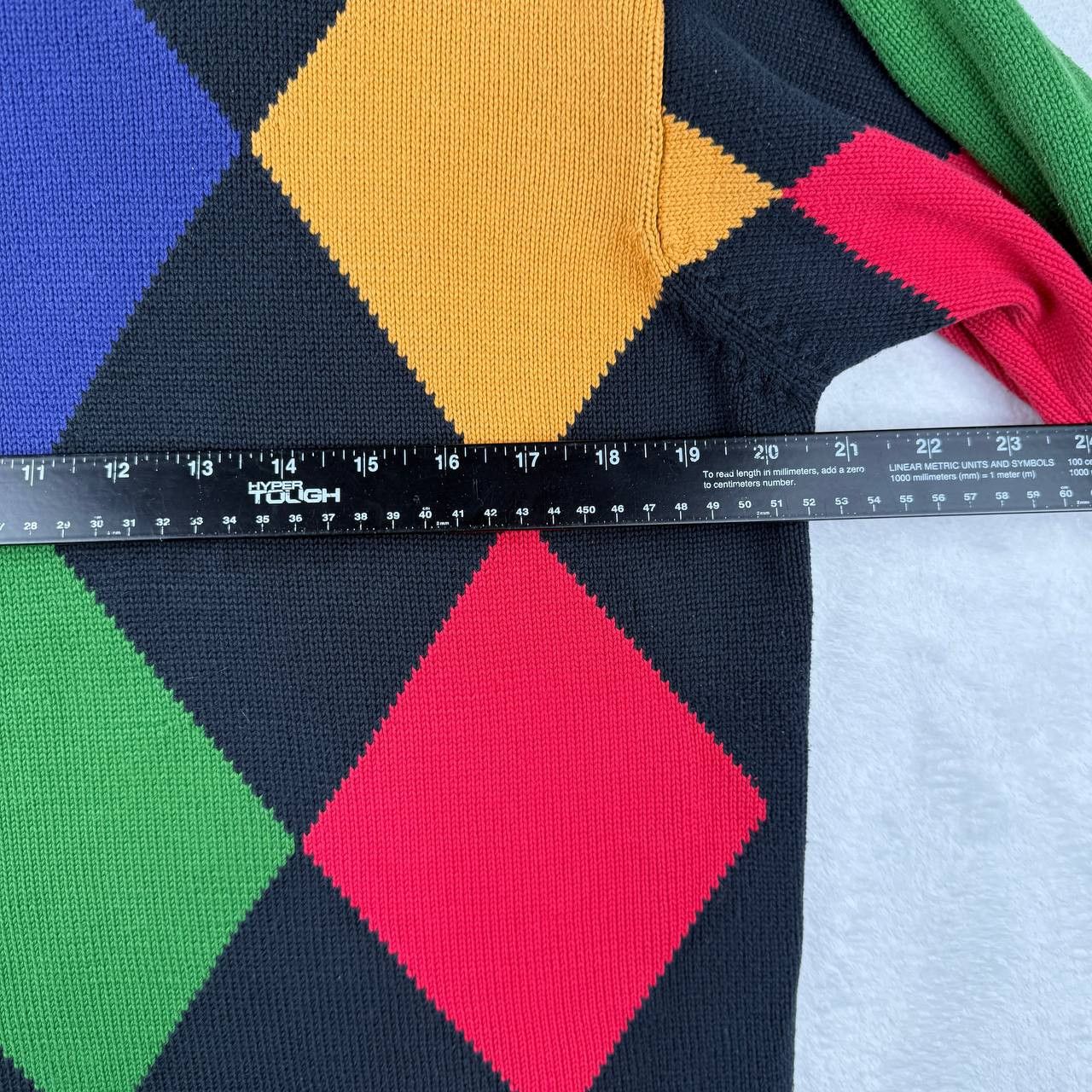 Liz Claiborne Vintage Liz Clairborne Sweater Men Medium Argyle Cotton M Size US M / EU 48-50 / 2 - 4 Thumbnail