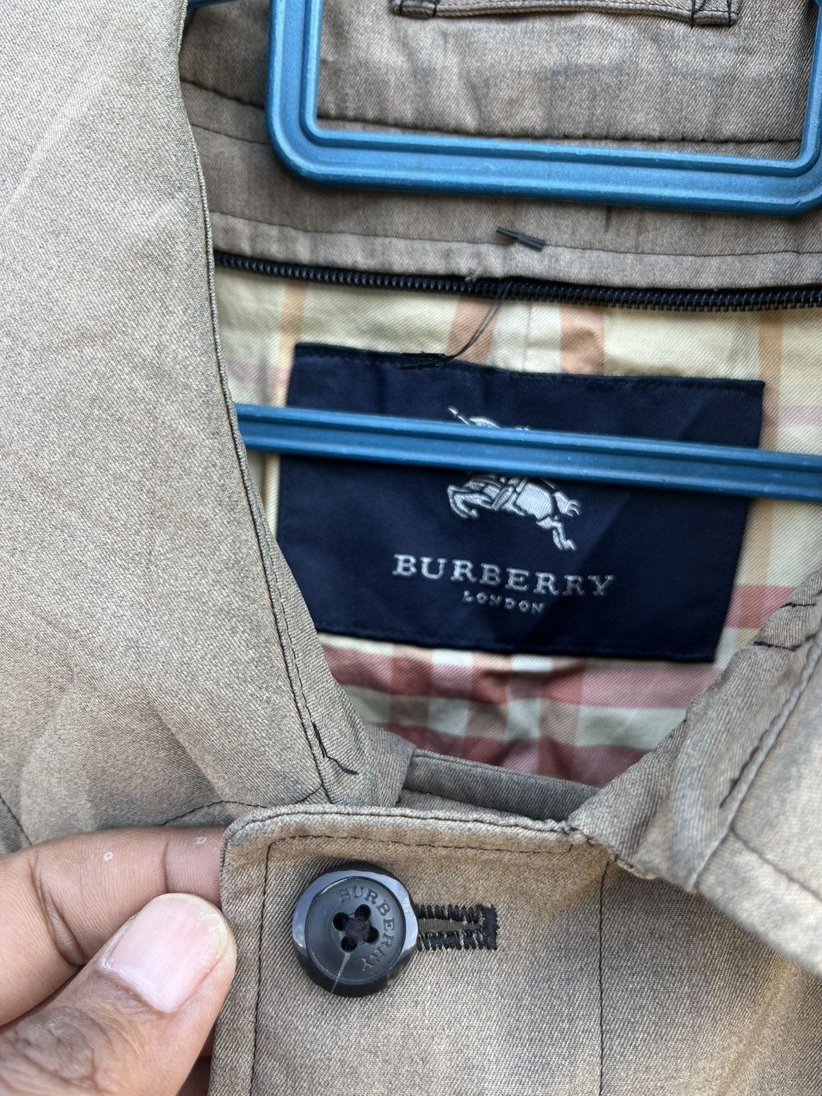 Burberry Vintage Burberry trench Coat Size US XL / EU 56 / 4 - 3 Thumbnail