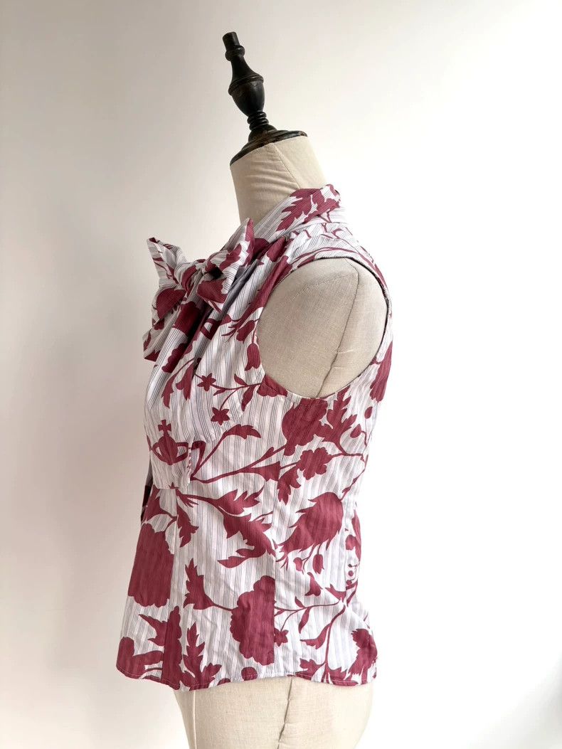 Vivienne Westwood Vivienne Westwood size1 Red floral bow tie shirt vest Size M / US 6-8 / IT 42-44 - 2 Thumbnail