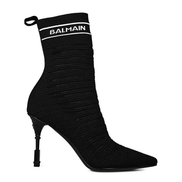 Balmain o1g2r1mq0924 Boots in Noir & White Size US 7 / IT 37 - 1 Thumbnail