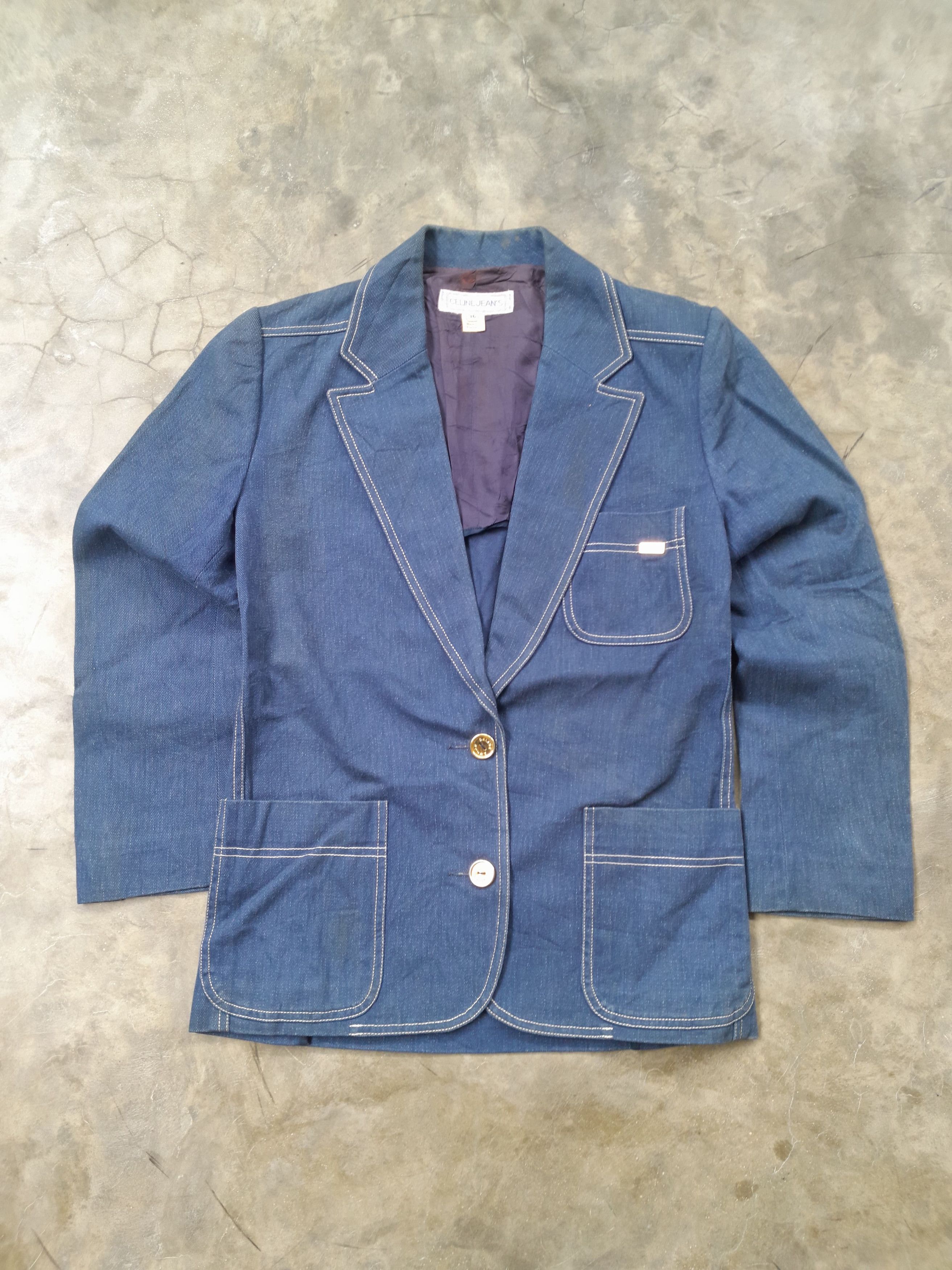 Celine RARE Celine Jeans Blazer Size M / US 6-8 / IT 42-44 - 1 Thumbnail
