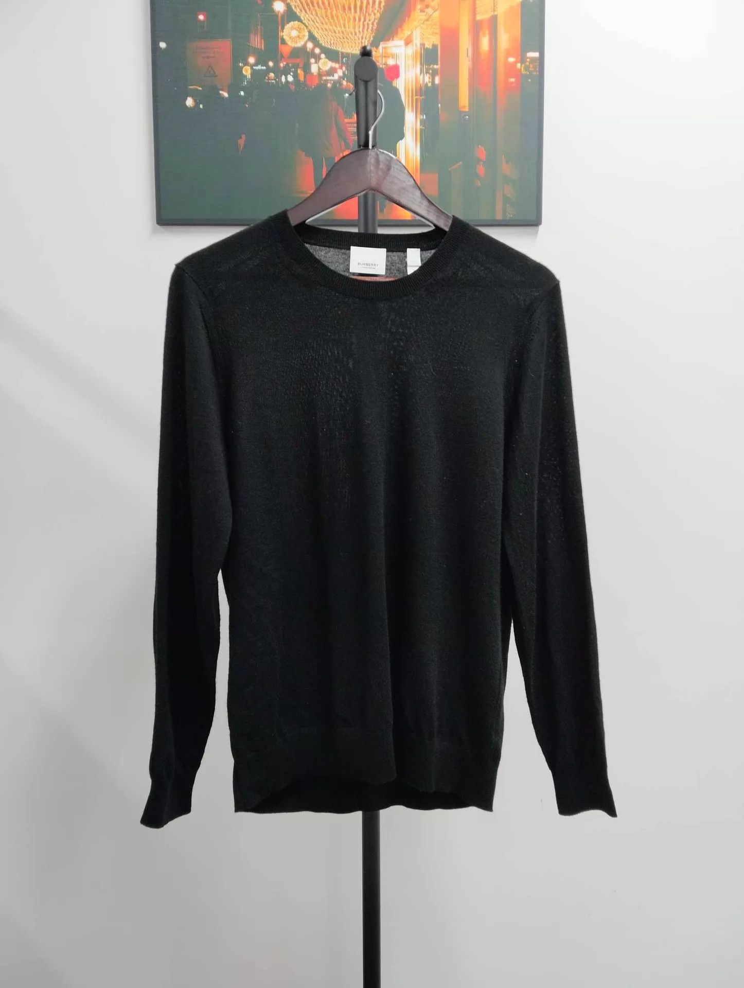 Burberry Burberry Black Cashmere Knit Sweater L Size US L / EU 52-54 / 3 - 2 Thumbnail