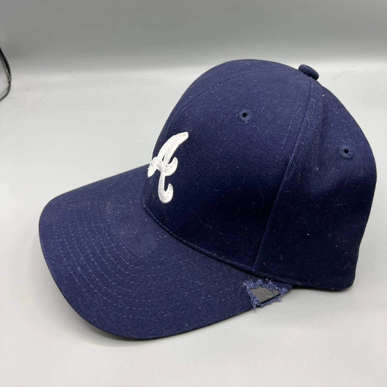 Twins Enterprise Inc. Atlanta Braves Hat Men Navy Embroidered MLB Strap Back Cap Size ONE SIZE - 5 Thumbnail