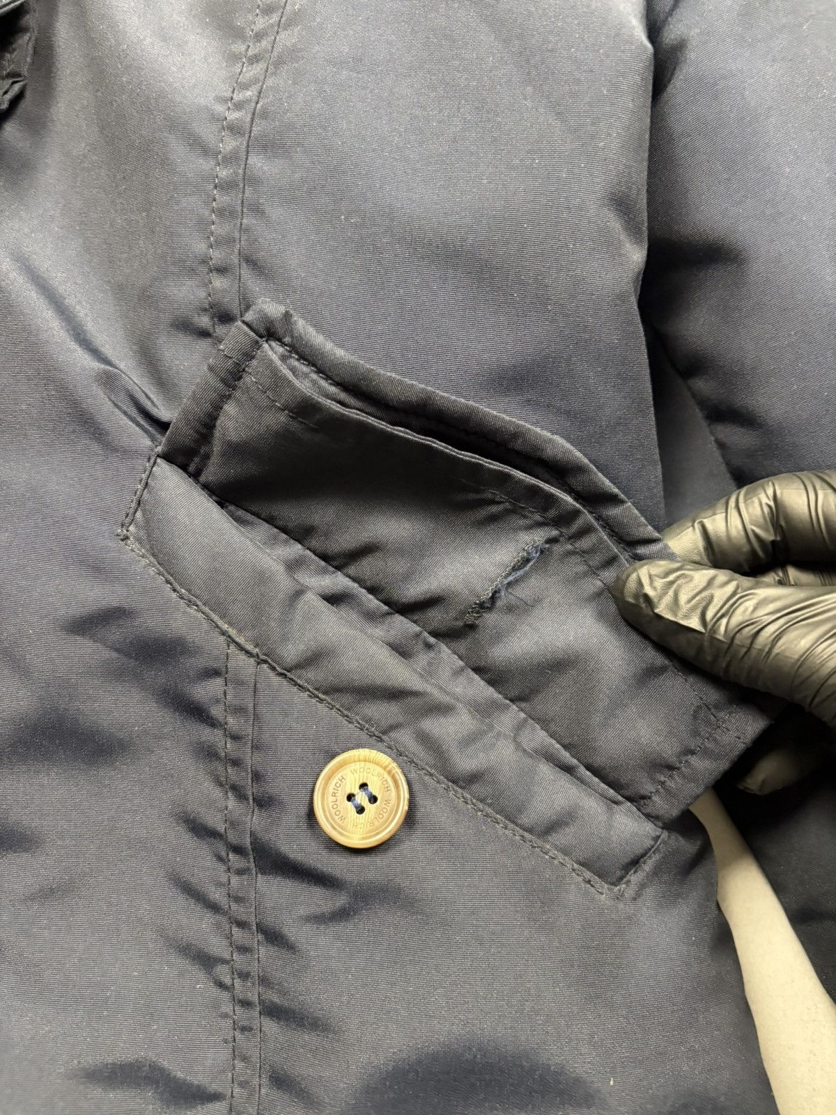 Woolrich Woolen Mills Woolrich John Rich & Bros Arctic Parka Navy Fur Hood XL Rare Size XL / US 12-14 / IT 48-50 - 12 Thumbnail