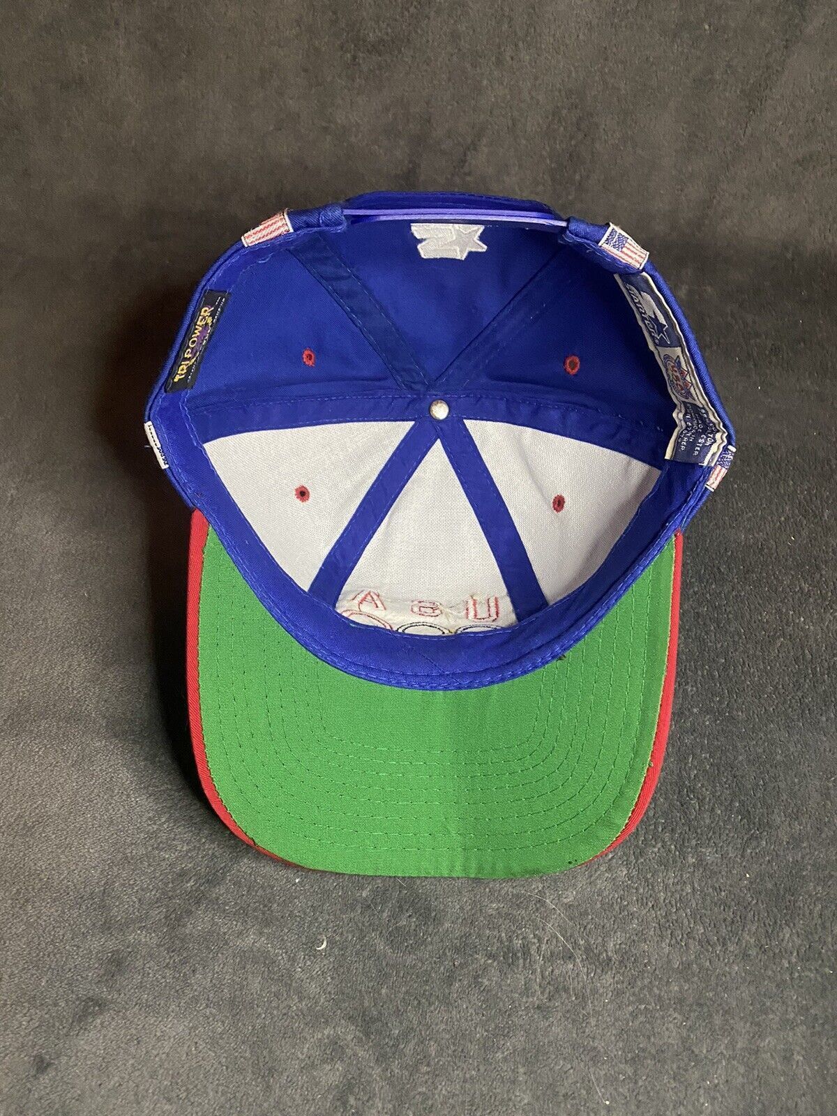 Starter Vintage 90s Starter USA Flag Olympic Rings Snapback Hat Size ONE SIZE - 6 Thumbnail
