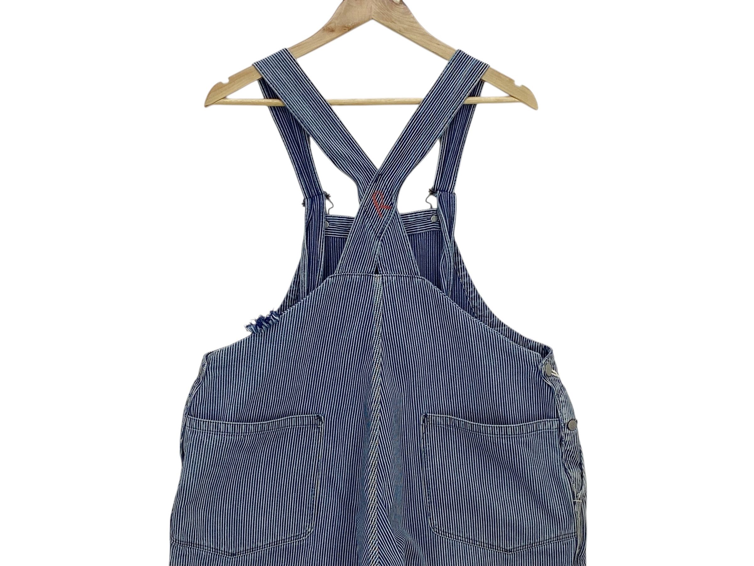 45rpm 45RPM Carpenter Bib Overalls Hickory Stripes Size US 38 / EU 54 - 5 Thumbnail