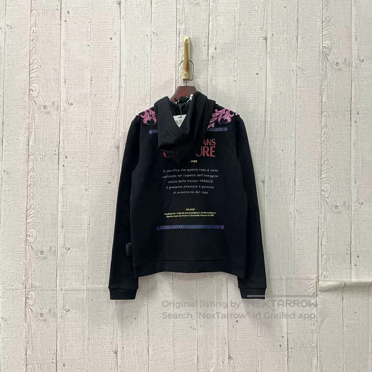 Versace VERSACE Floral Zip Hoodie. Size XS / US 0-2 / IT 36-38 - 2 Thumbnail