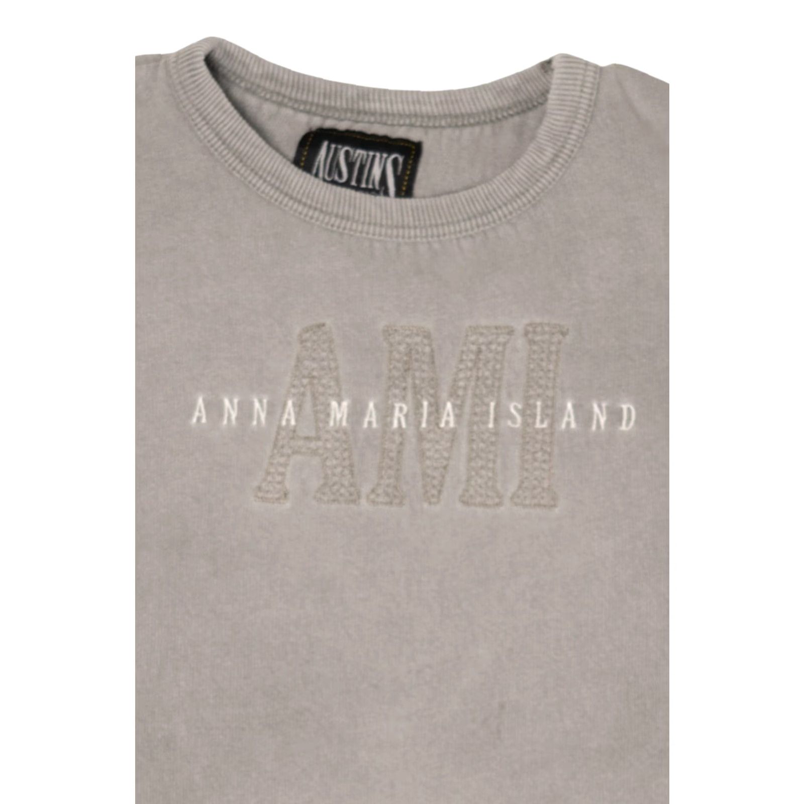 Vintage Light Gray Anna Maria Island Sweatshirt (2020s) Austins Inc Large Grey Sweatshirt Mens Womens Size US L / EU 52-54 / 3 - 3 Thumbnail
