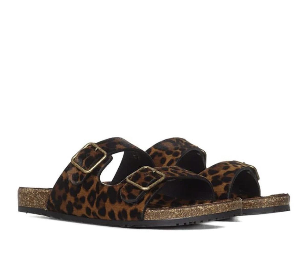 Anthony Vaccarello × Saint Laurent Paris Saint Laurent: 💯 Leopard 🐆 Pony Hair 🩴 -Rare Size 45/12 Size US 12 / EU 45 - 2 Thumbnail