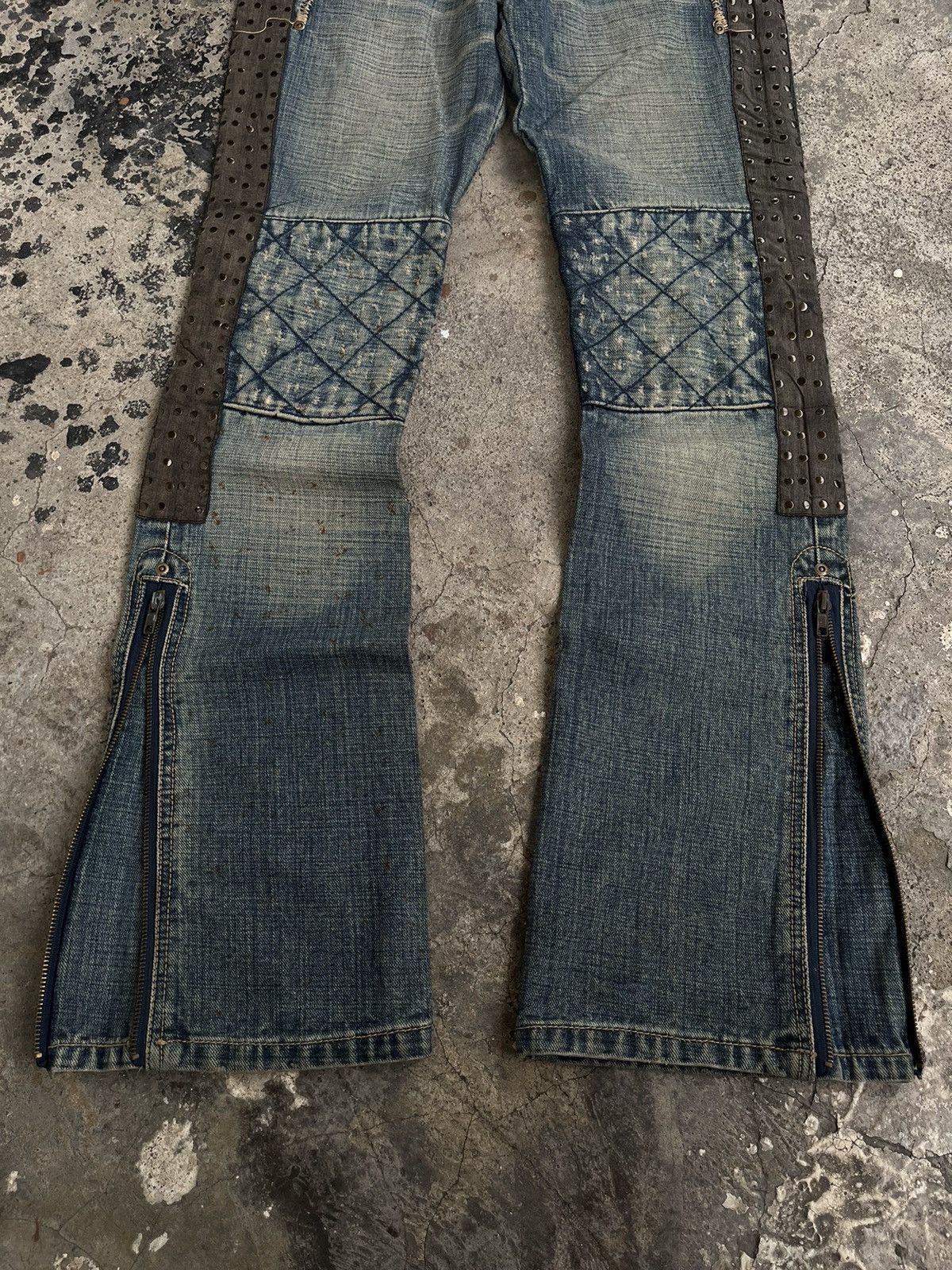 Isamu Katayama Backlash JAPANESE FLARE ZIPPER BOOT CUT DENIM PANTS PUNK STYLE GOTHIC Size US 32 / EU 48 - 9 Thumbnail