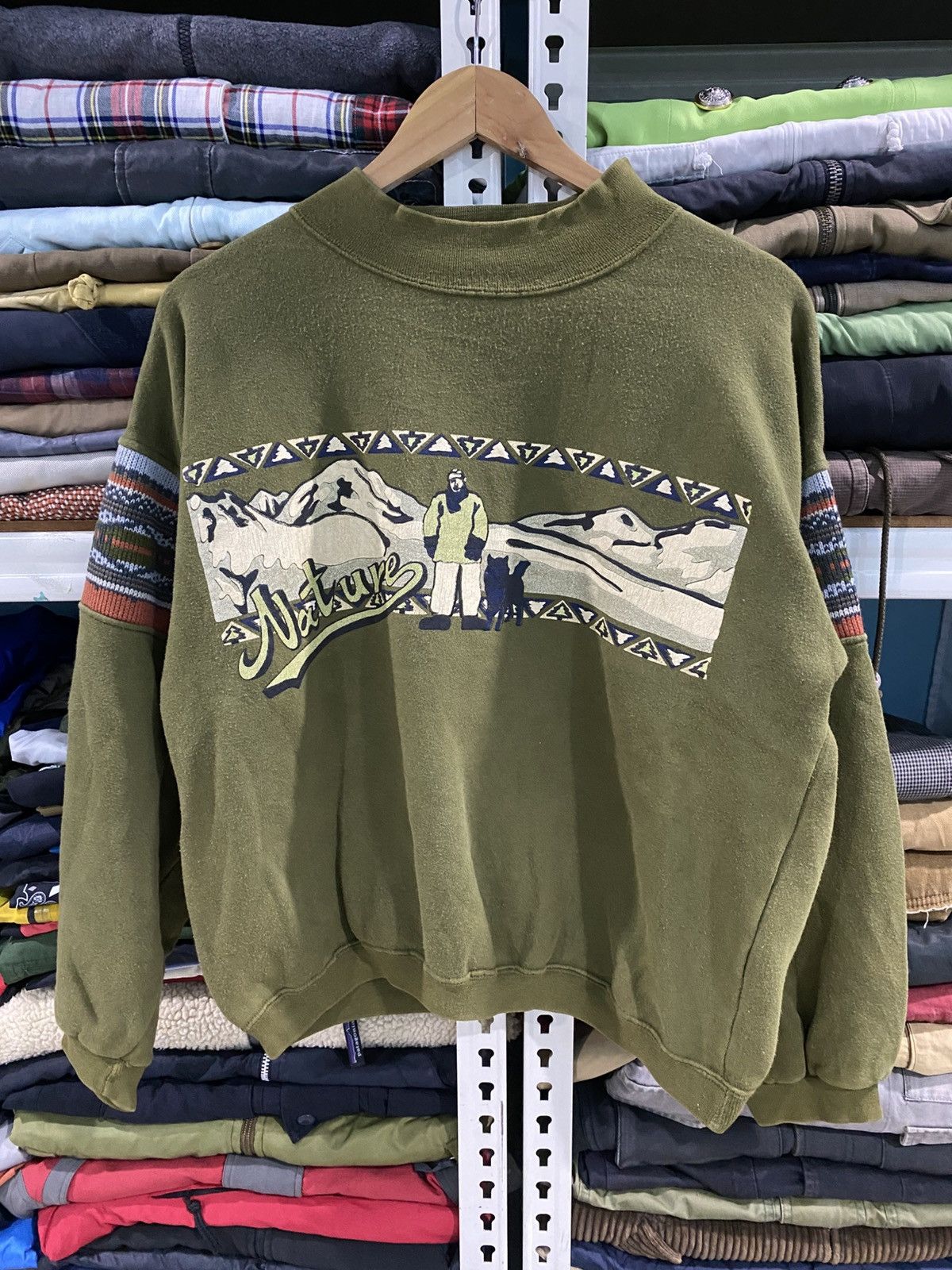 Vintage Vintage Sumbridge Knitted Sleeve Sweatshirt Size US M / EU 48-50 / 2 - 1 Thumbnail