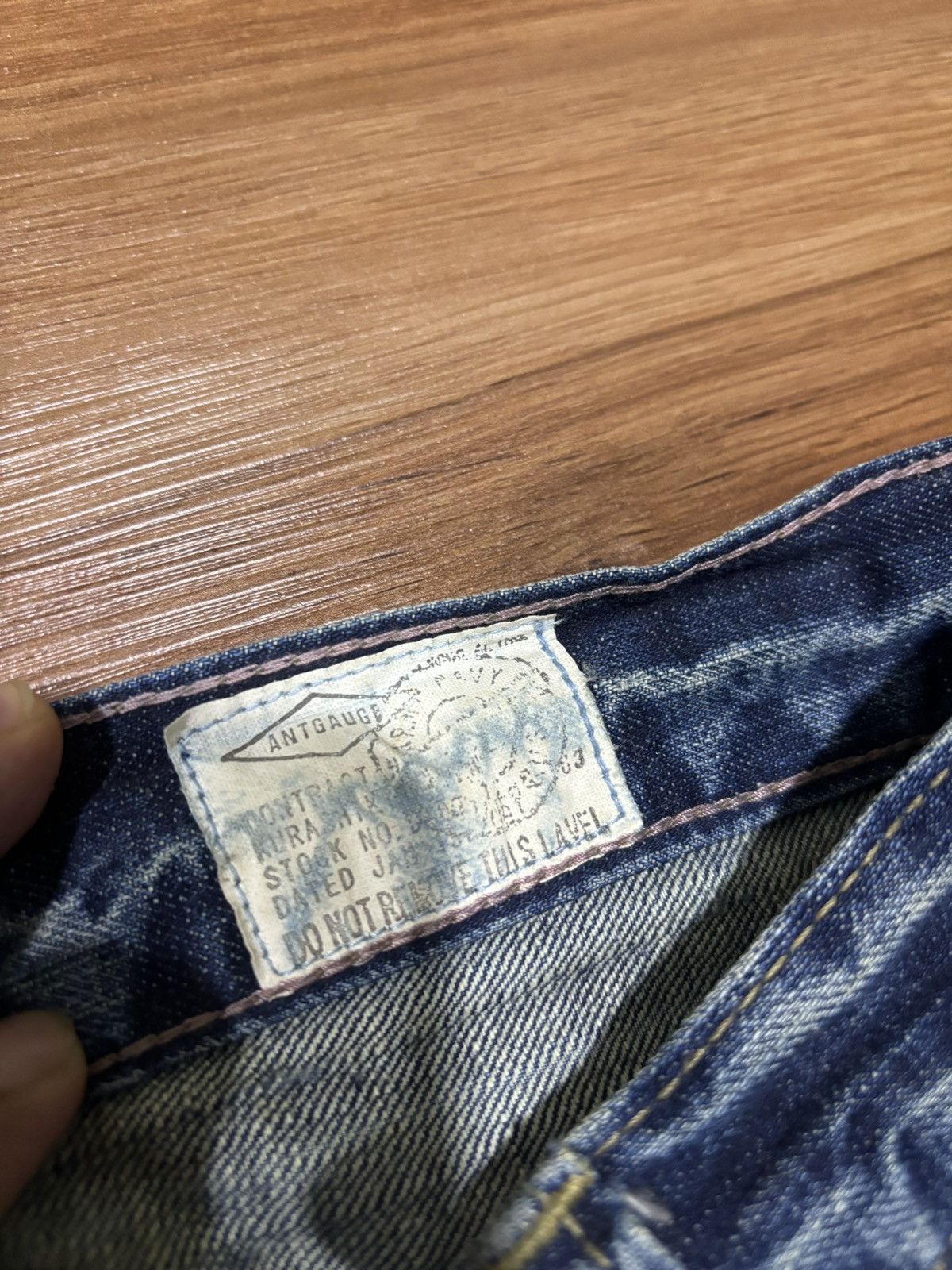 Japanese Brand × Vintage Vintage Antgauge Sashiko Distress Denim Jeans Size US 31 - 7 Thumbnail