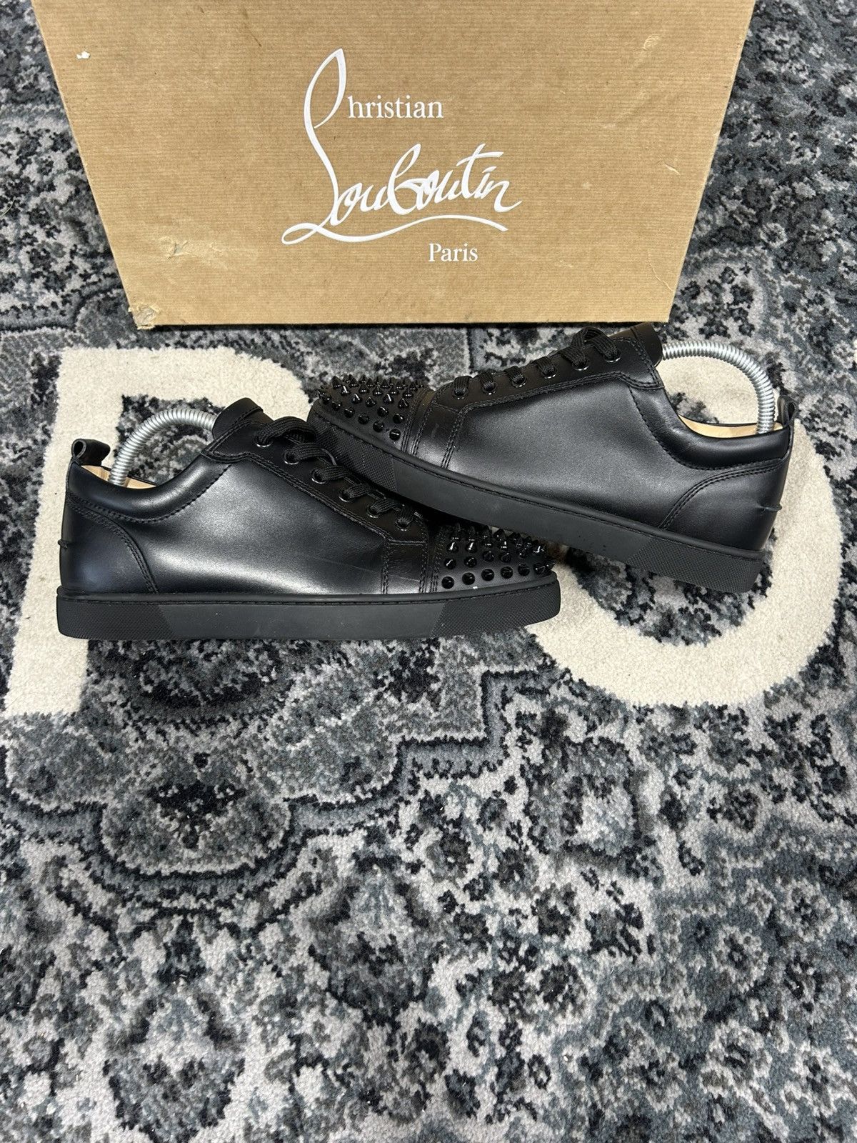 Christian Louboutin, sz 41 US8, Black Christian Louboutin Samson Black Leather Chelsea Boots Size  main image 4