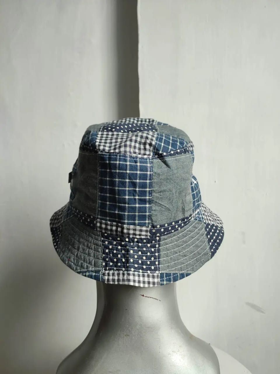 Japanese Brand Bike Repair Shop Patchwork Bucket Hats Size ONE SIZE - 4 Thumbnail