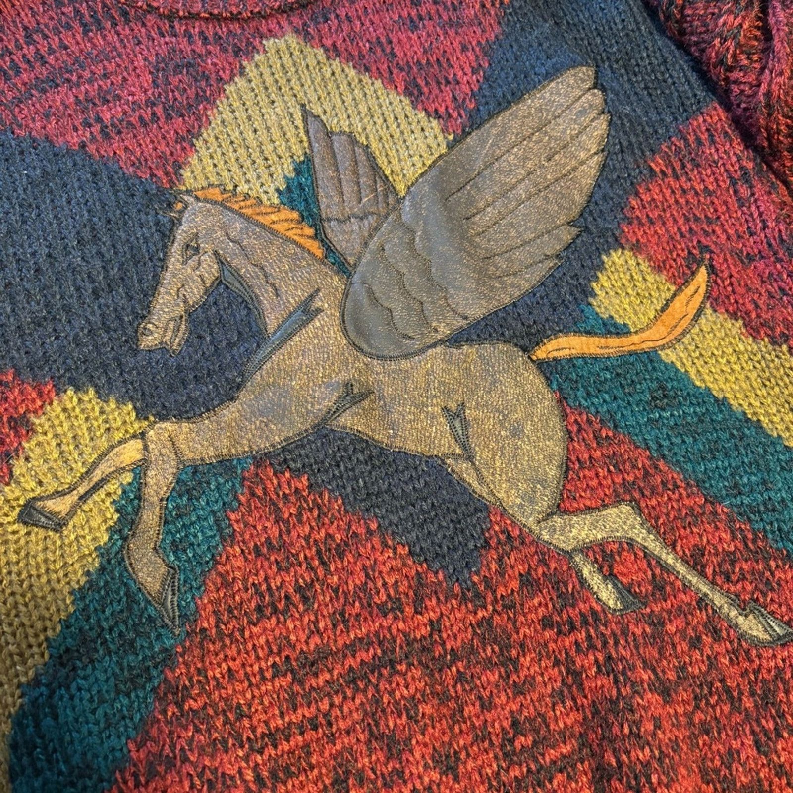 Vintage Amazing Rare Vintage Pegasus Sweater Size US M / EU 48-50 / 2 - 6 Thumbnail