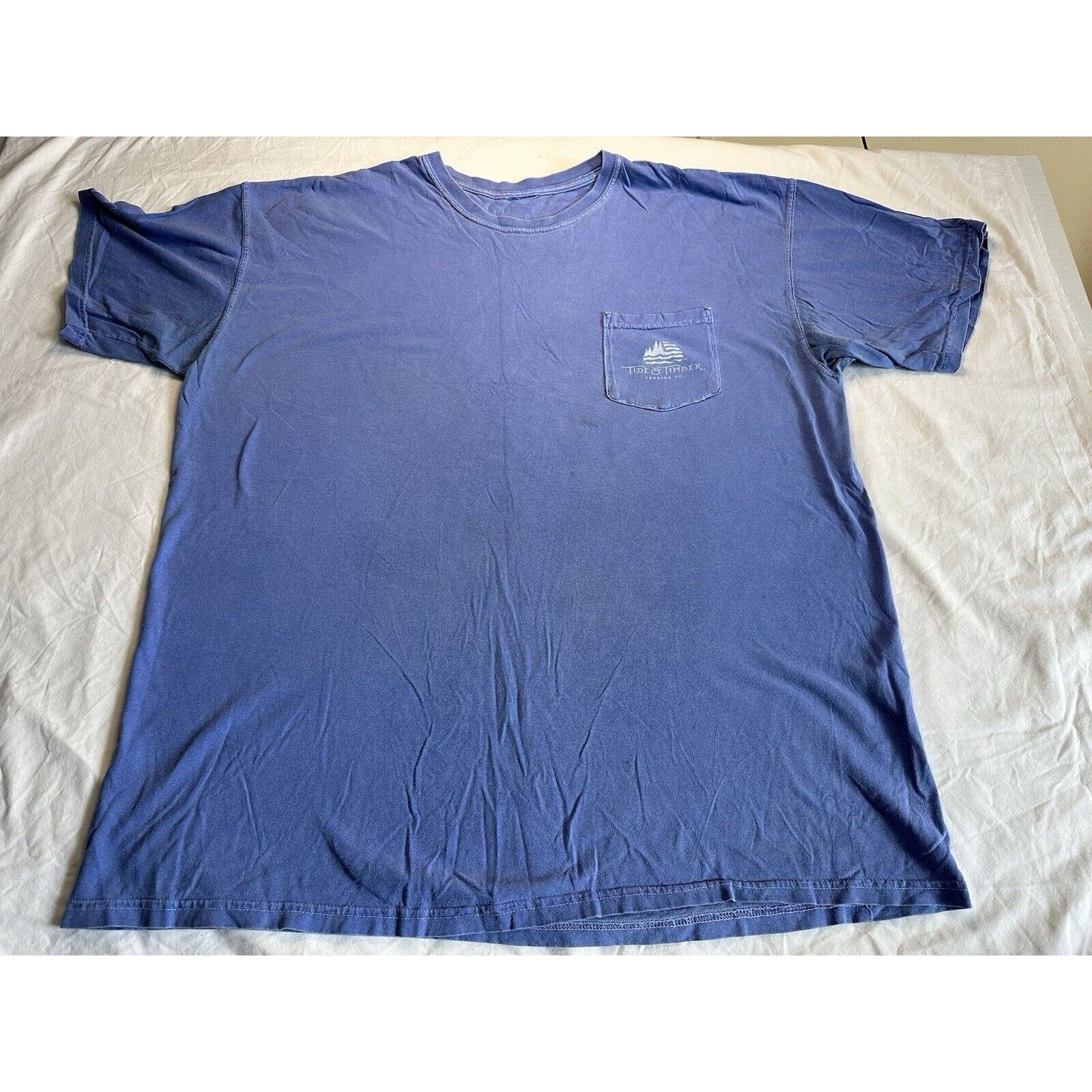 Other Tide & Timber Blue TShirt Black Dog Graphic Pocket XXL Size US XXL / EU 58 / 5 - 3 Thumbnail